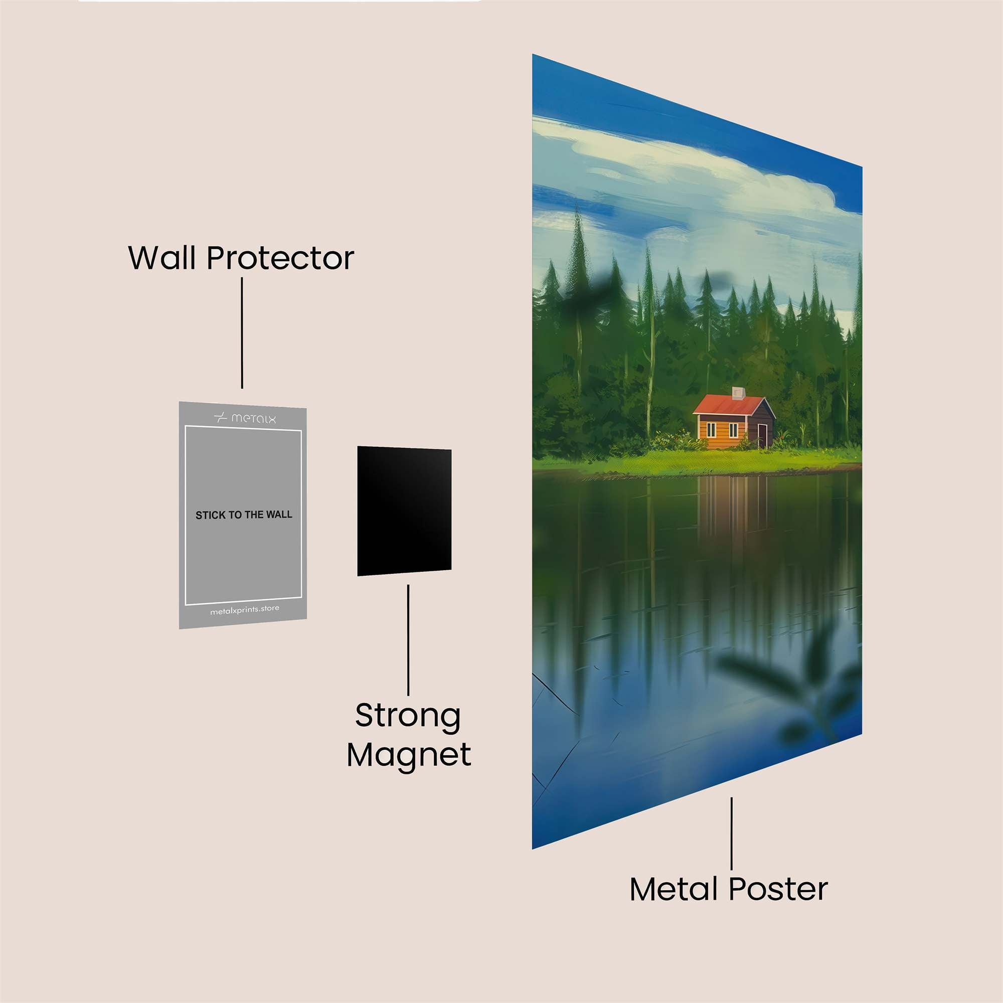 Cabin Serenity Safe Wall Magnetic / M
