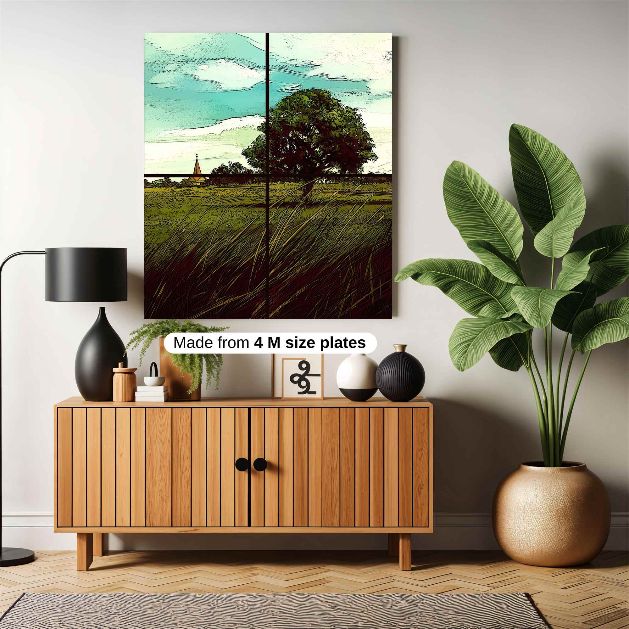 Countryside Tranquil Safe Wall Magnetic / M
