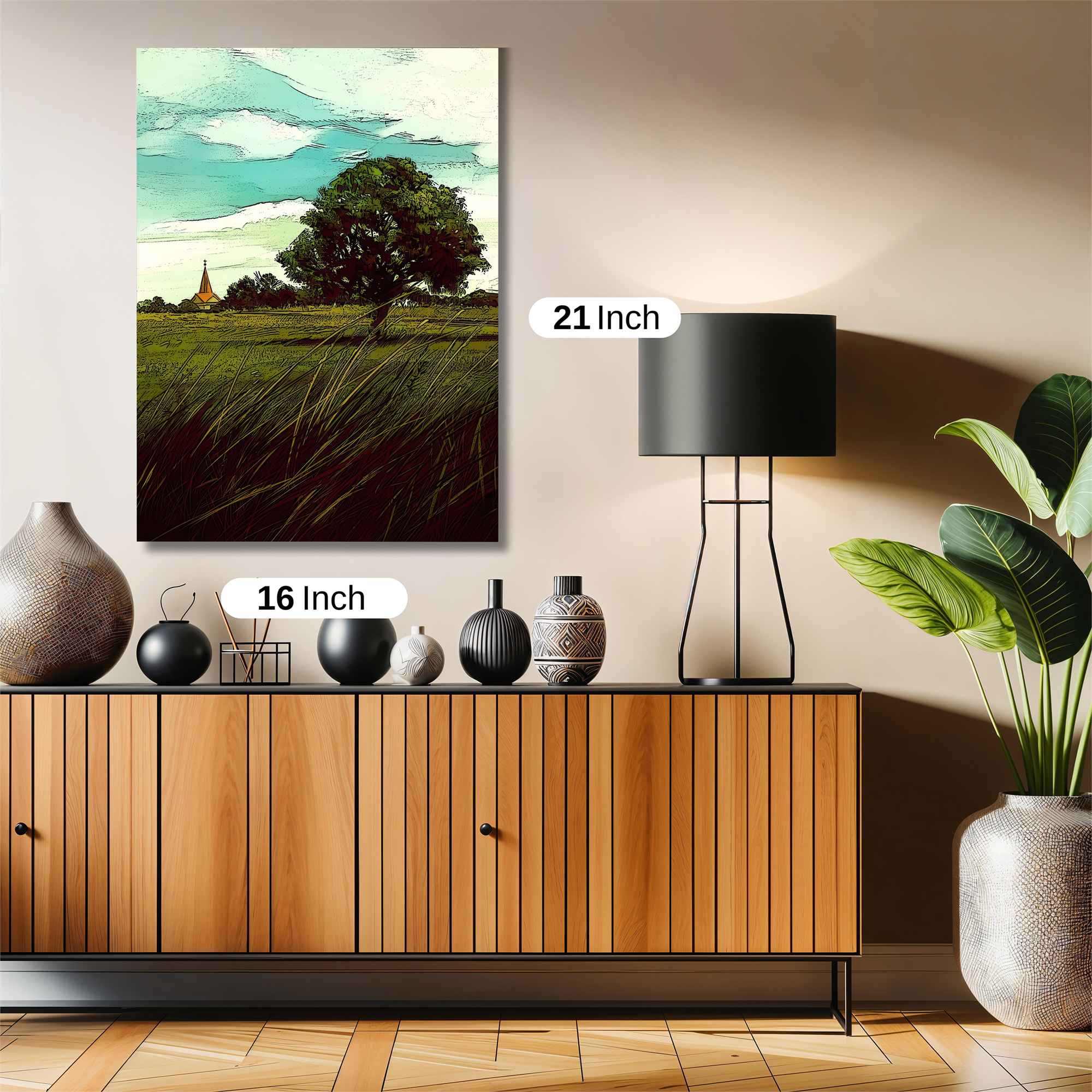 Countryside Tranquil Safe Wall Magnetic / M