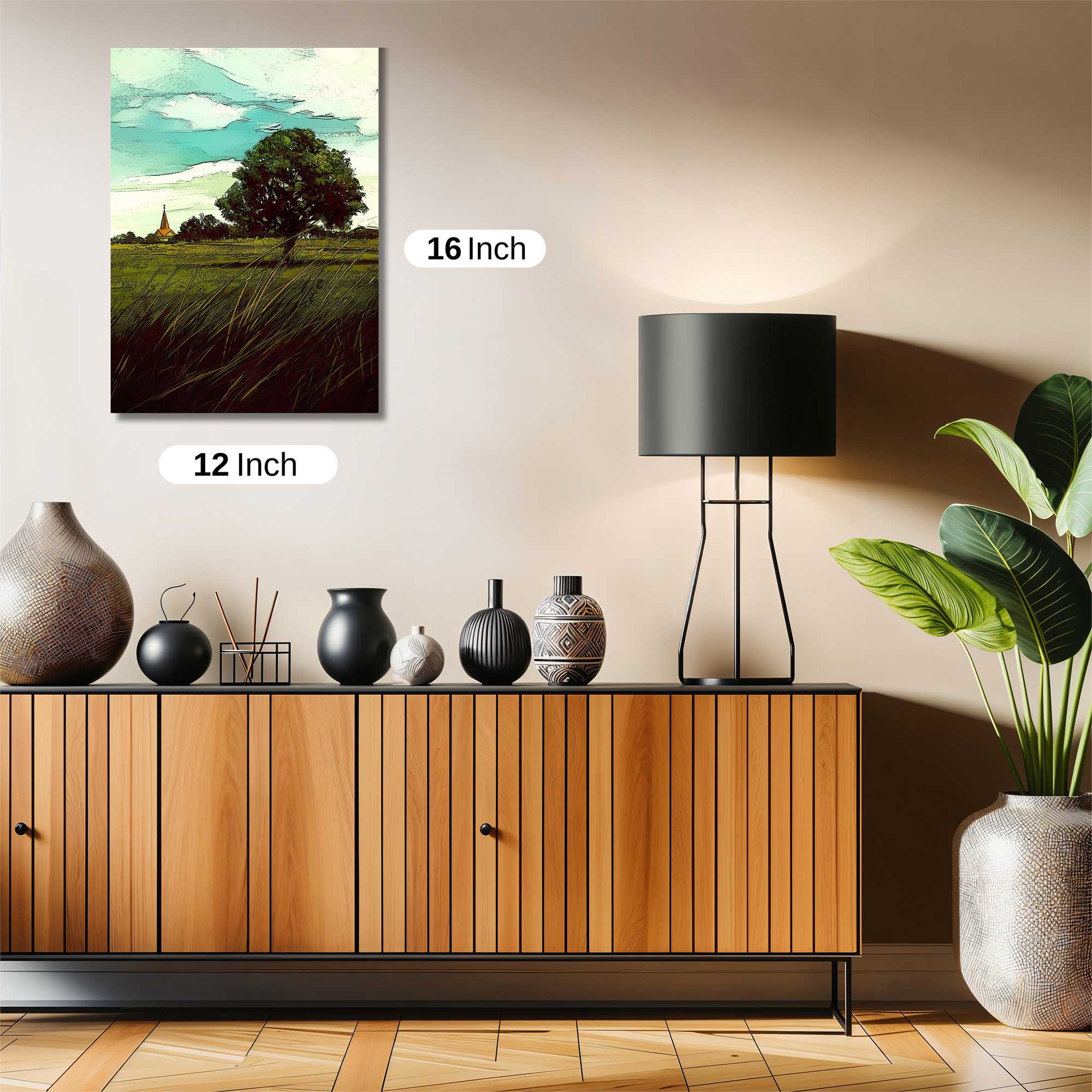 Countryside Tranquil Safe Wall Magnetic / M