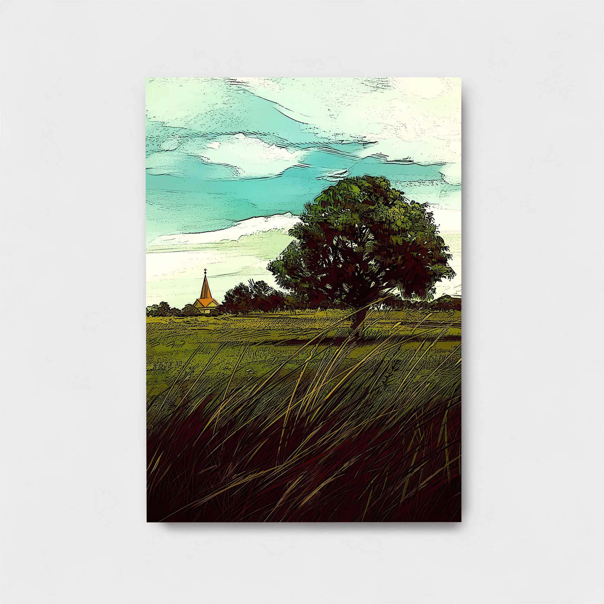 Countryside Tranquil Safe Wall Magnetic / M