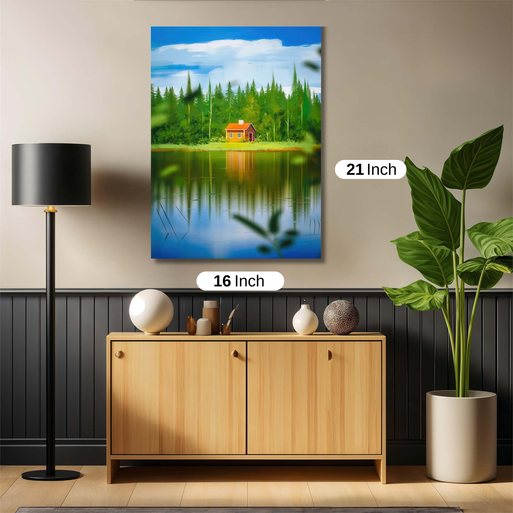 Cabin Tranquility Safe Wall Magnetic / M