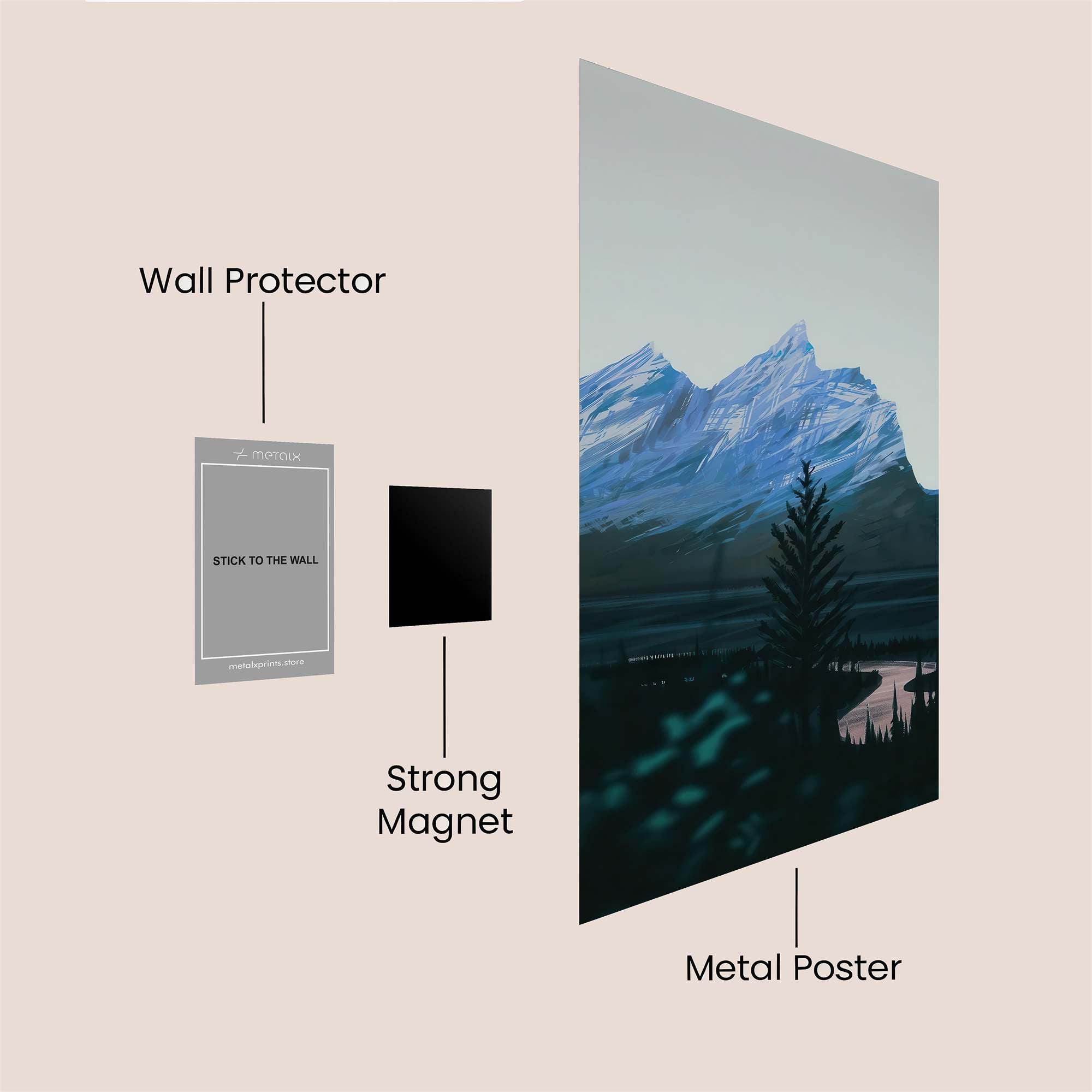 MountMajestic Safe Wall Magnetic / M
