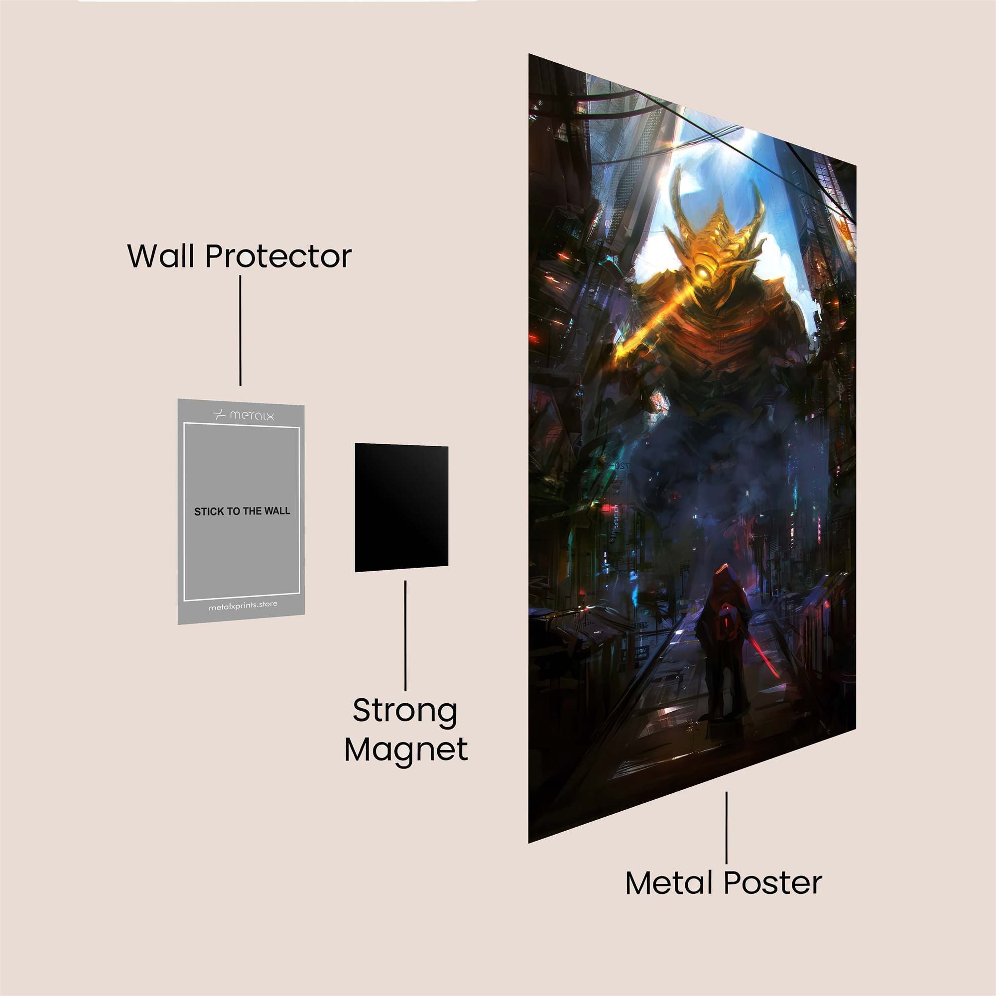 Giganto Menace Safe Wall Magnetic / M