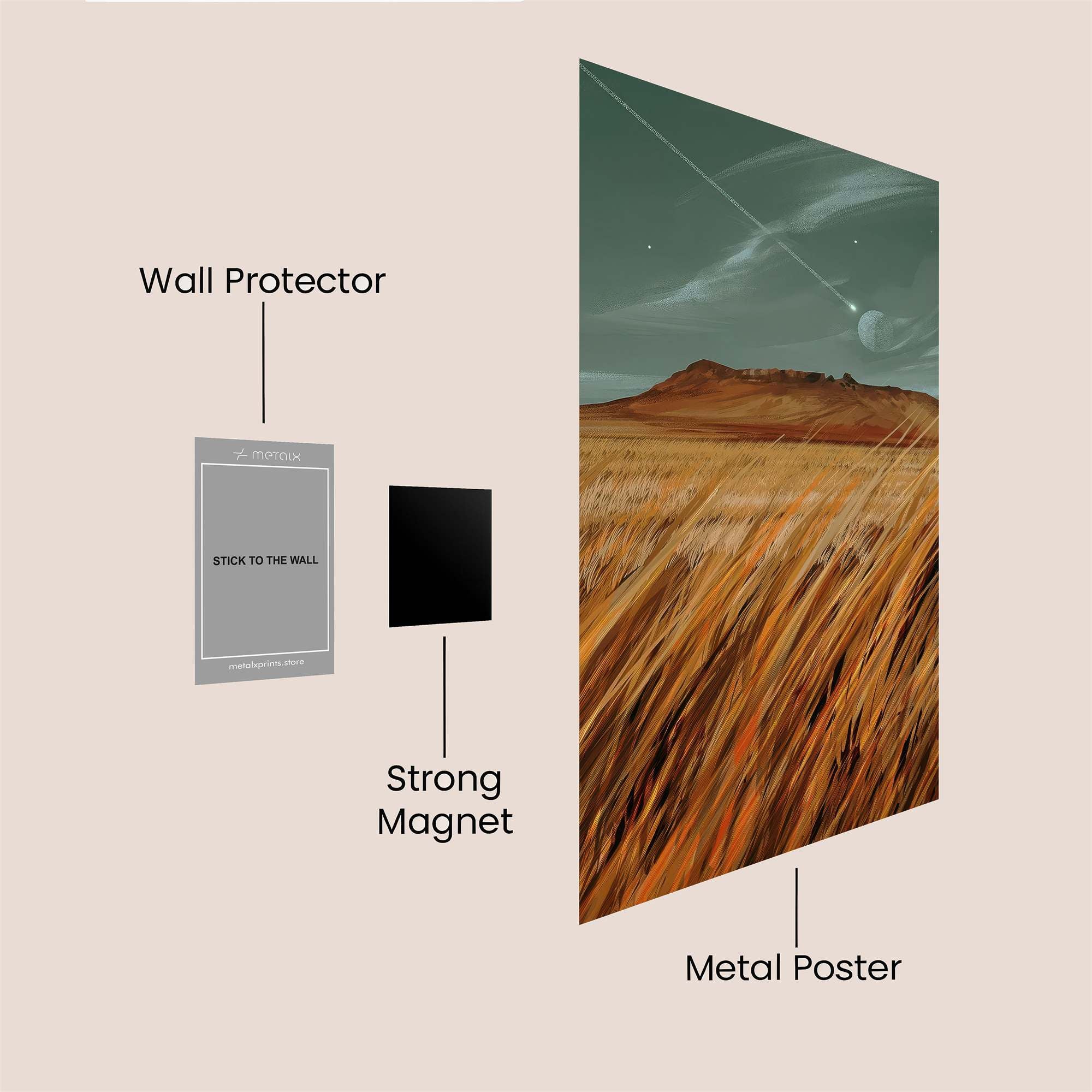 Mesa Solitude Safe Wall Magnetic / M