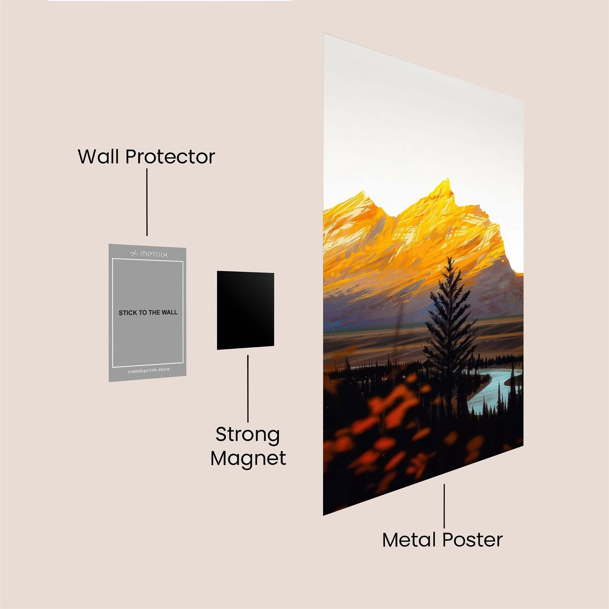 Sunrise Serenity Safe Wall Magnetic / M