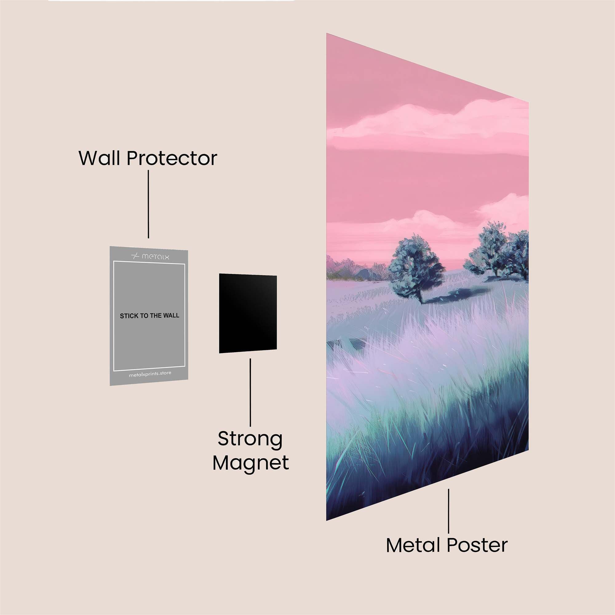 Pastoral Dream Safe Wall Magnetic / M