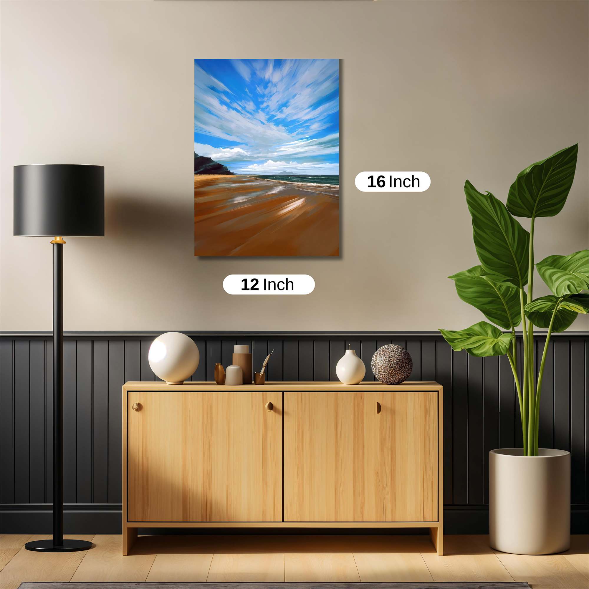 Beach Serenity Safe Wall Magnetic / M