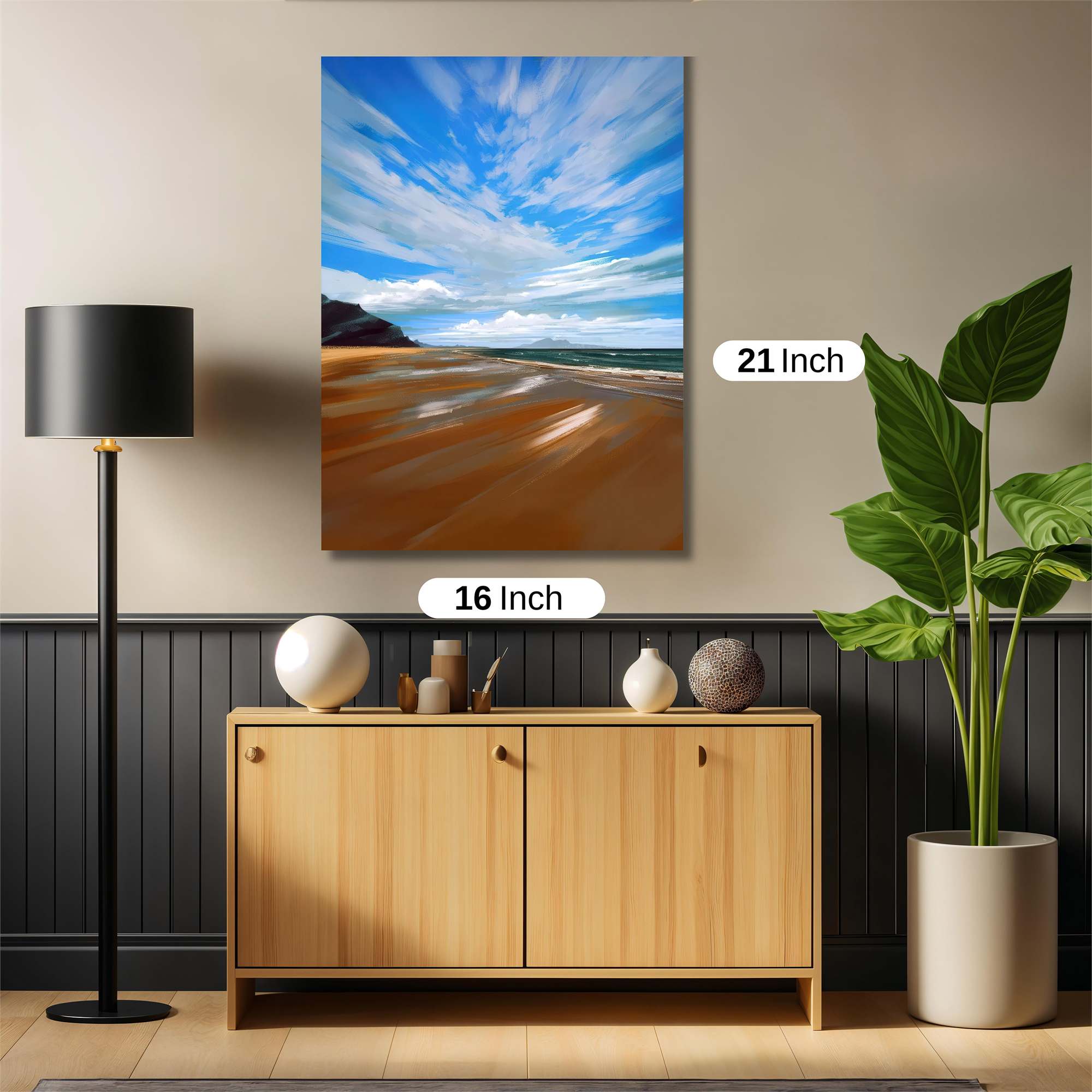 Beach Serenity Safe Wall Magnetic / M