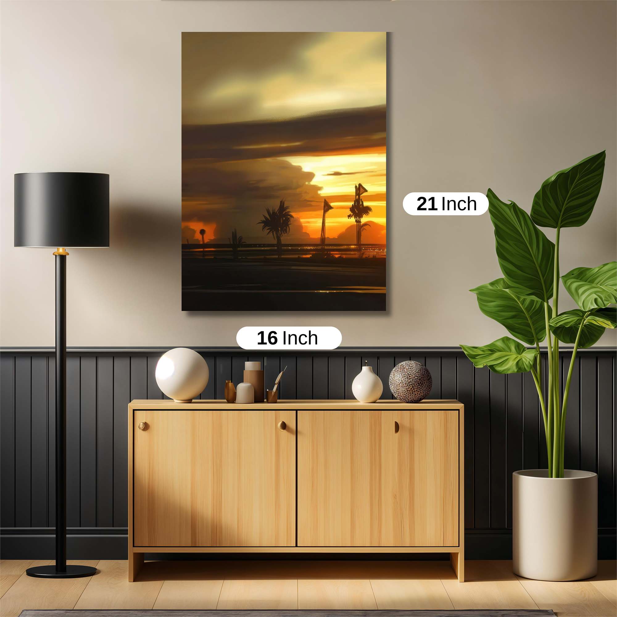 Sunset Serenity Safe Wall Magnetic / M