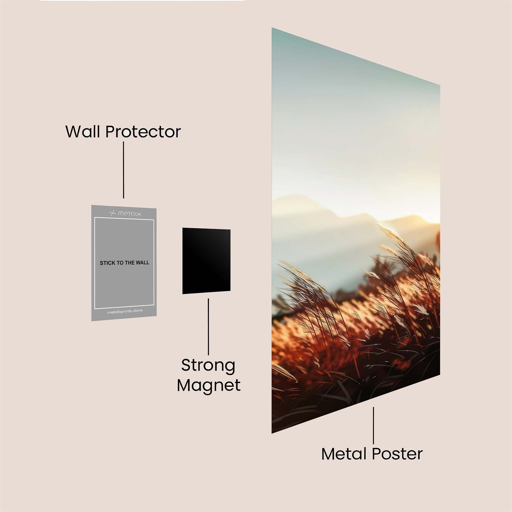 Sunset Serenity Safe Wall Magnetic / M
