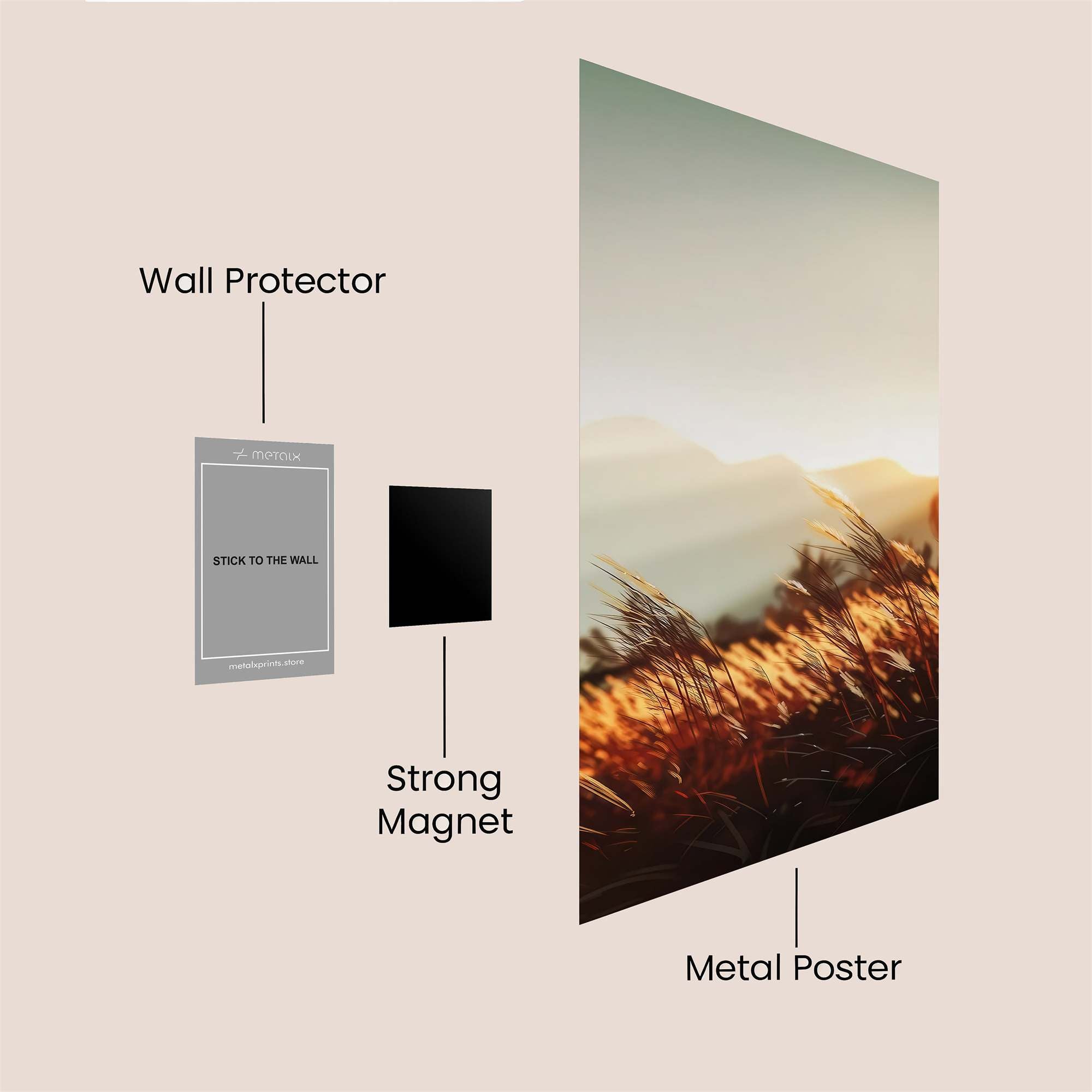 Sunset Serenity Safe Wall Magnetic / M