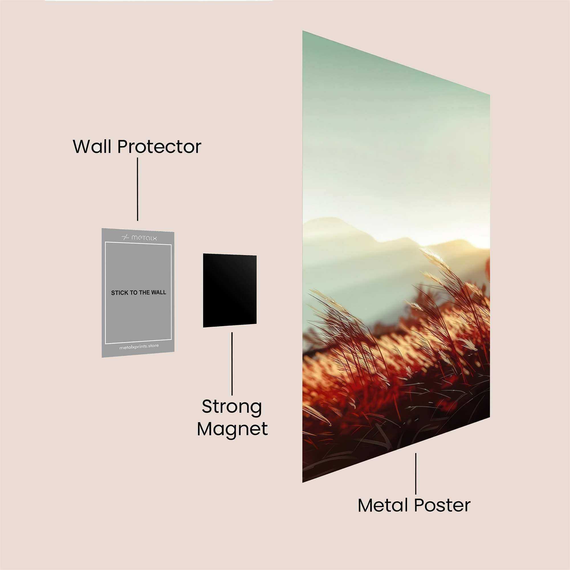 Sunrise Serenity Safe Wall Magnetic / M