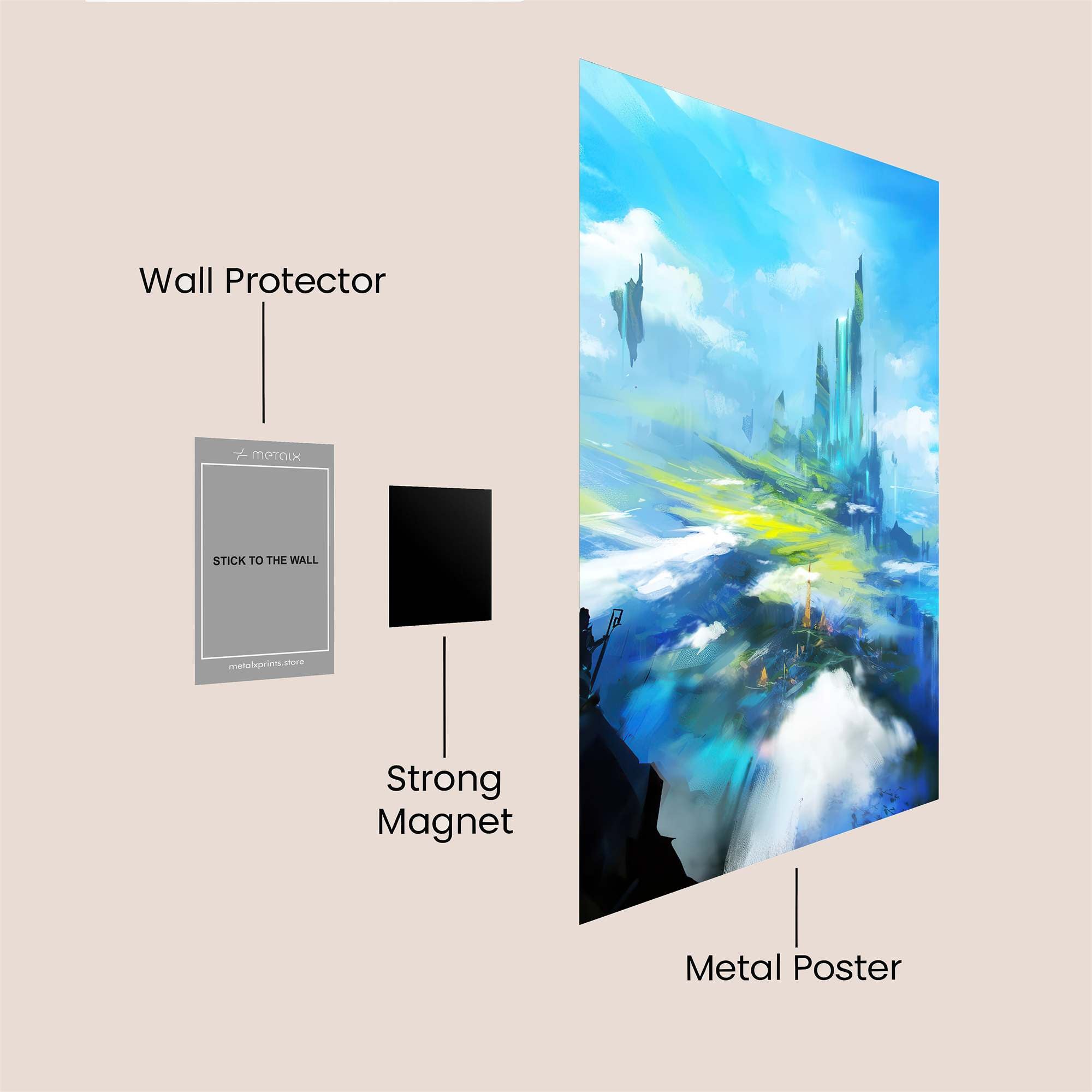 Skyward Serenity Safe Wall Magnetic / M