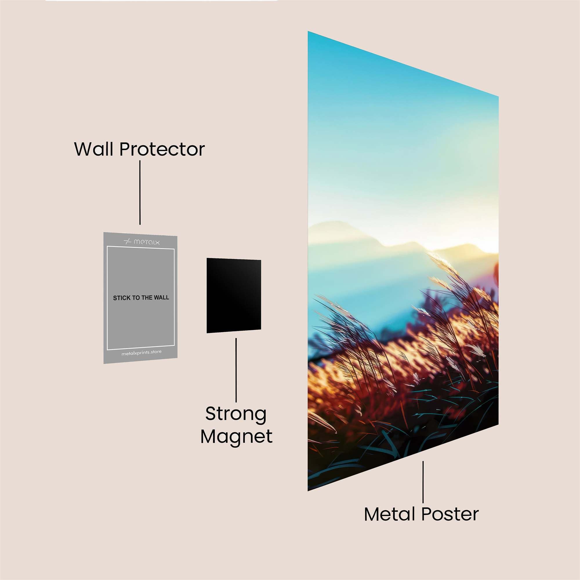 Sunrise Serenity Safe Wall Magnetic / M