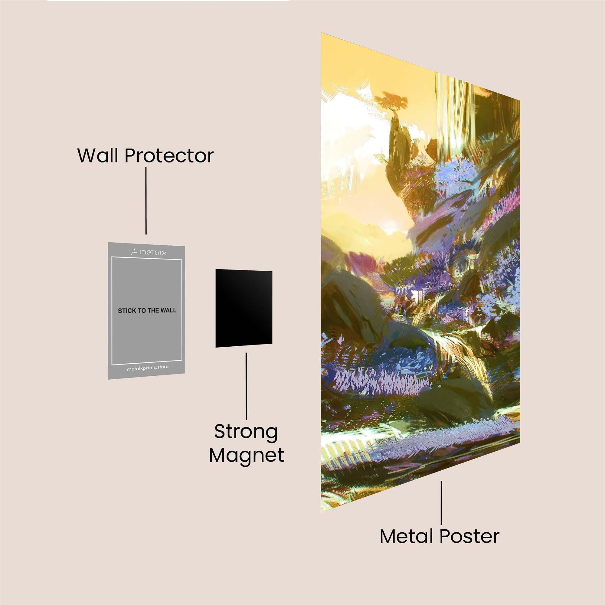 Waterfall Serenity Safe Wall Magnetic / M
