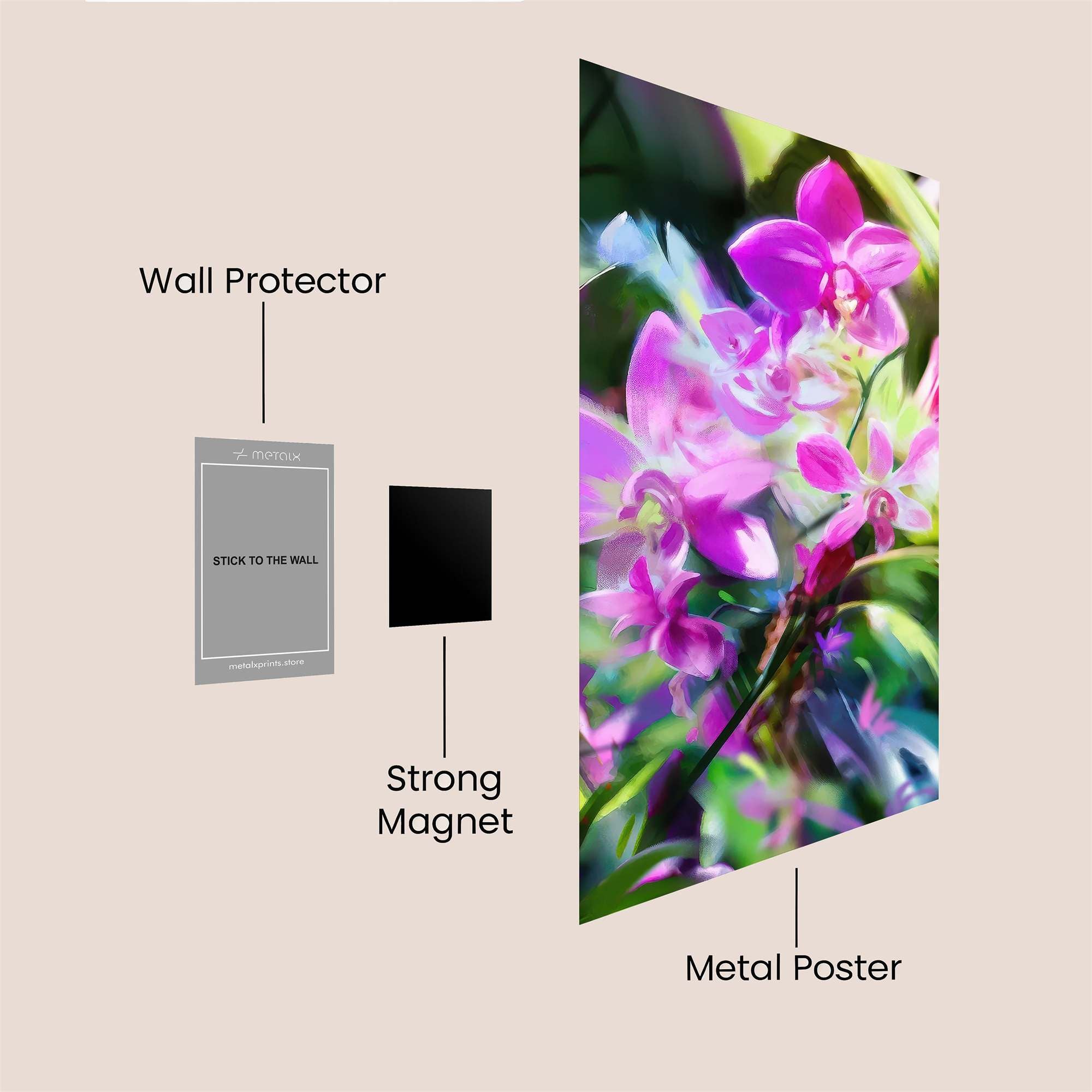Orchid Dream Safe Wall Magnetic / M