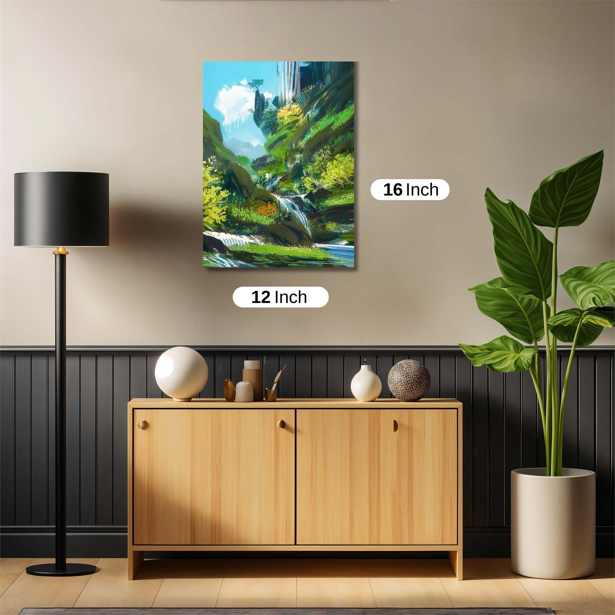 Waterfall Serenity Safe Wall Magnetic / M