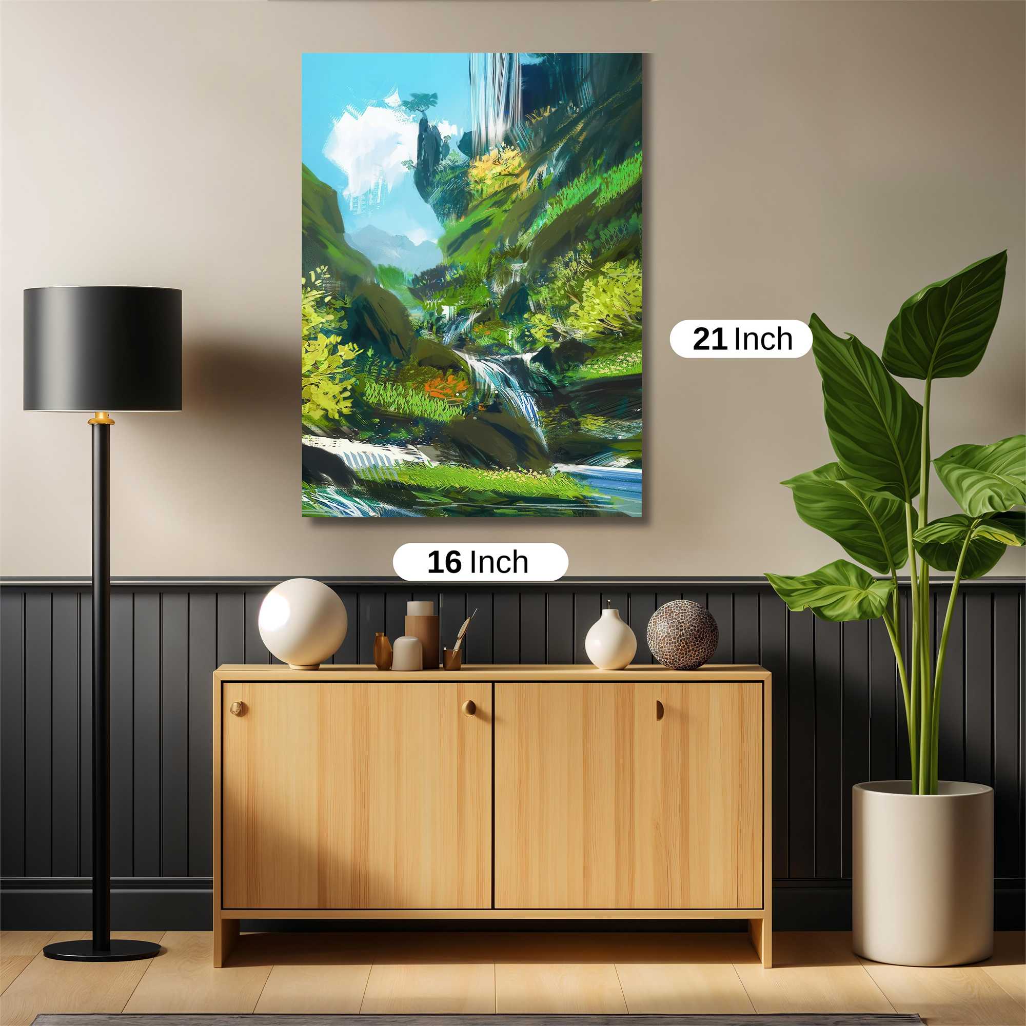 Waterfall Serenity Safe Wall Magnetic / M