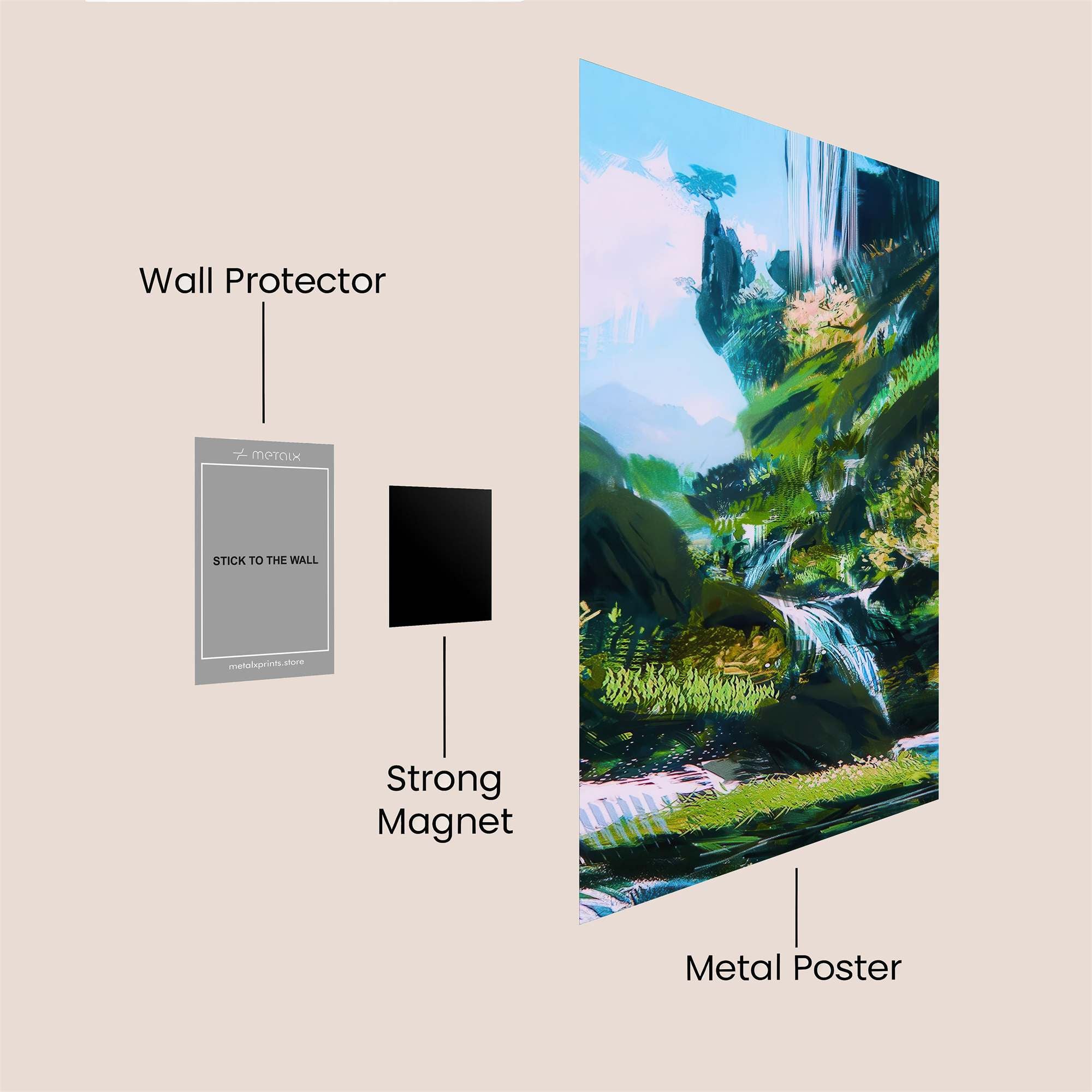 Cascade Bliss Safe Wall Magnetic / M
