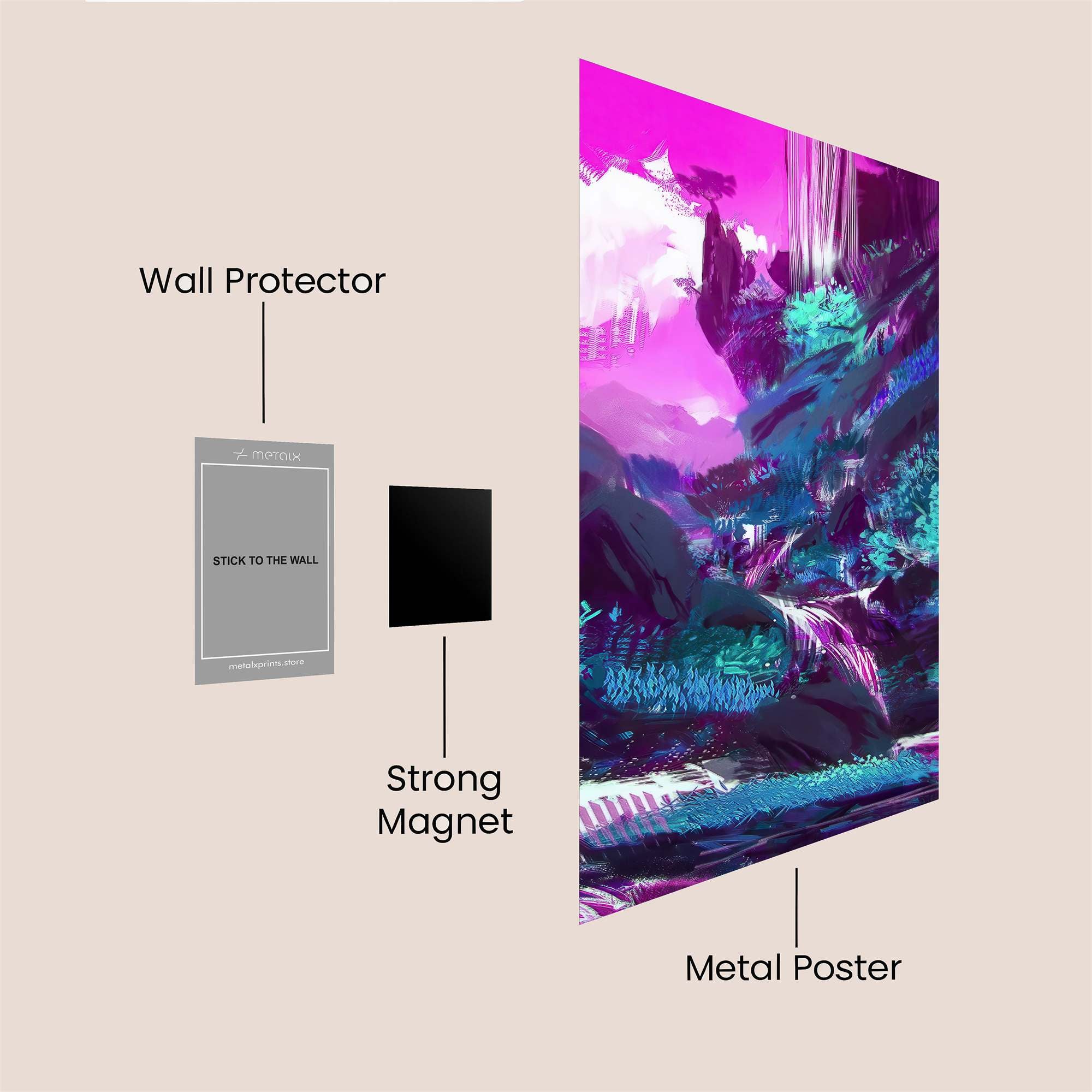 Mystic Cascade Safe Wall Magnetic / M