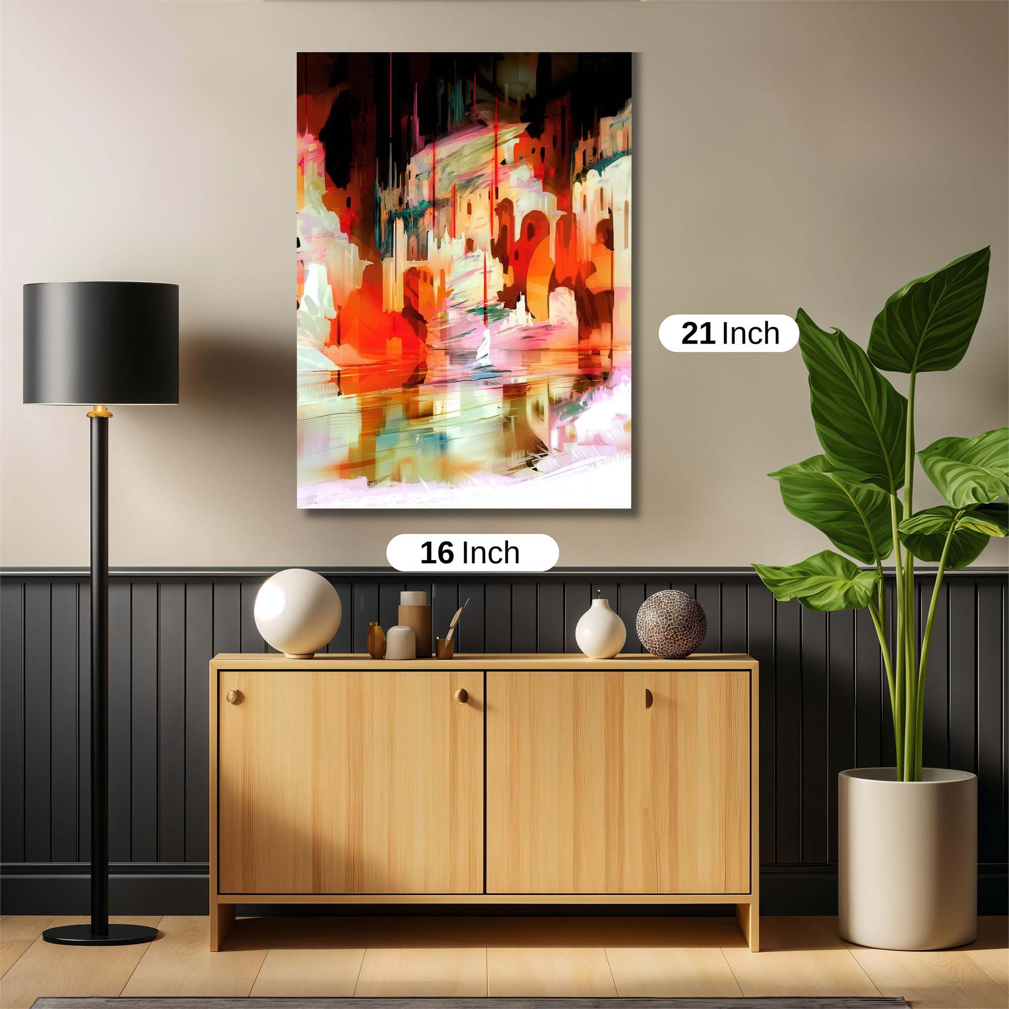 Cityscape Glow Safe Wall Magnetic / M