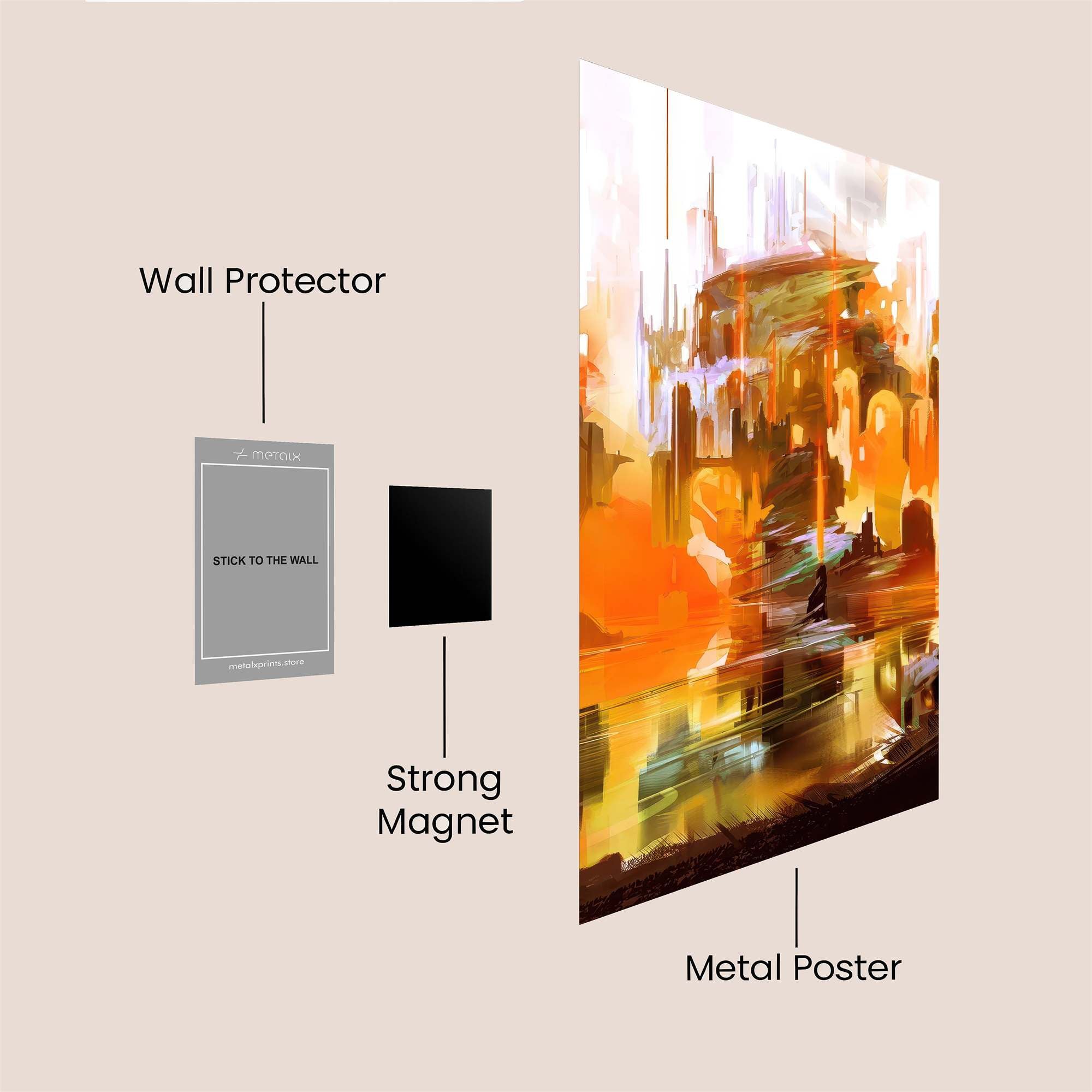 City Blaze Safe Wall Magnetic / M