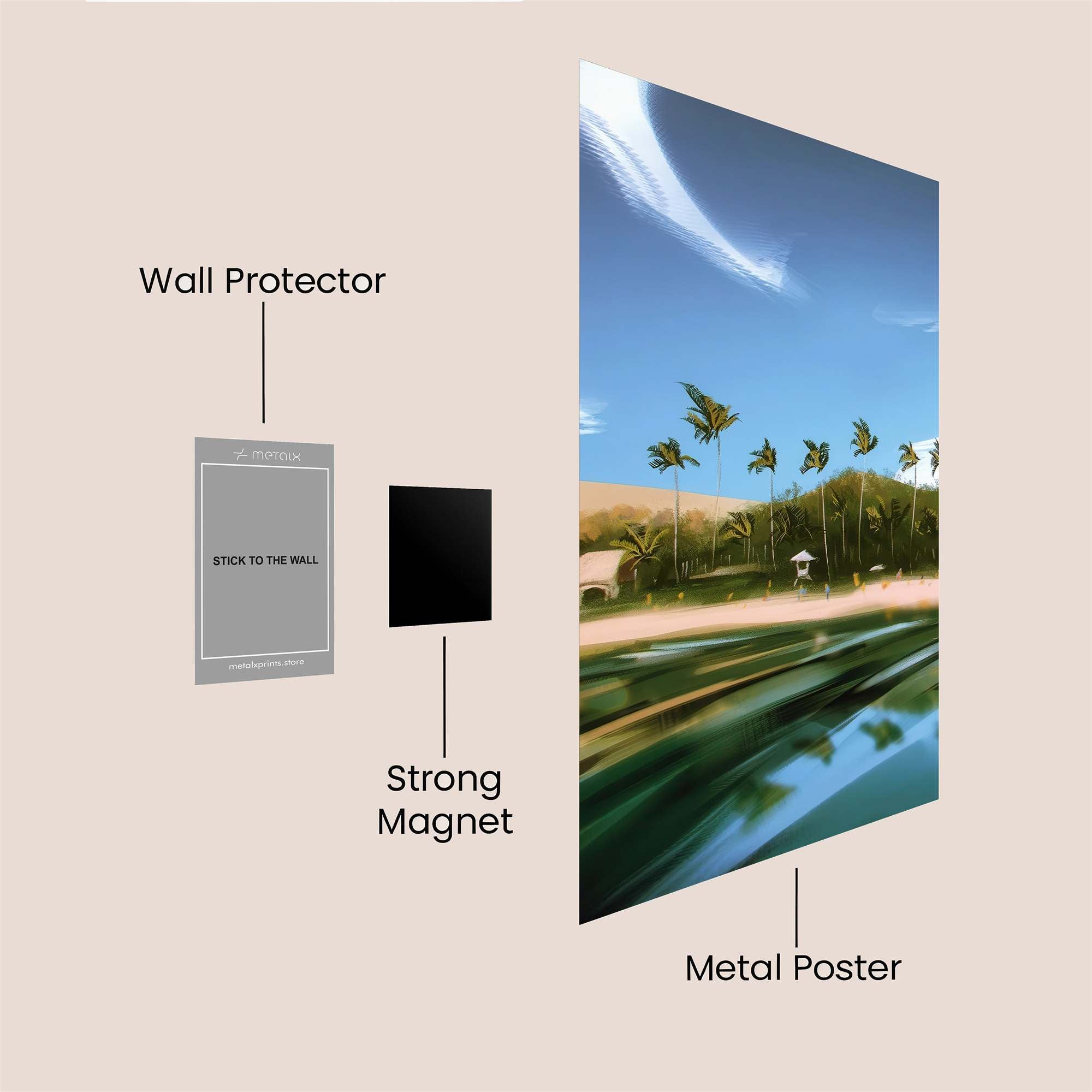 Tropical Bliss Safe Wall Magnetic / M