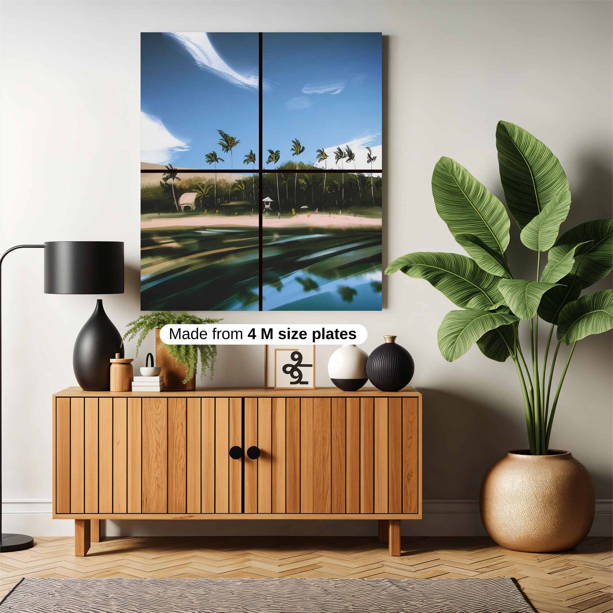 Tropical Serenity Safe Wall Magnetic / M