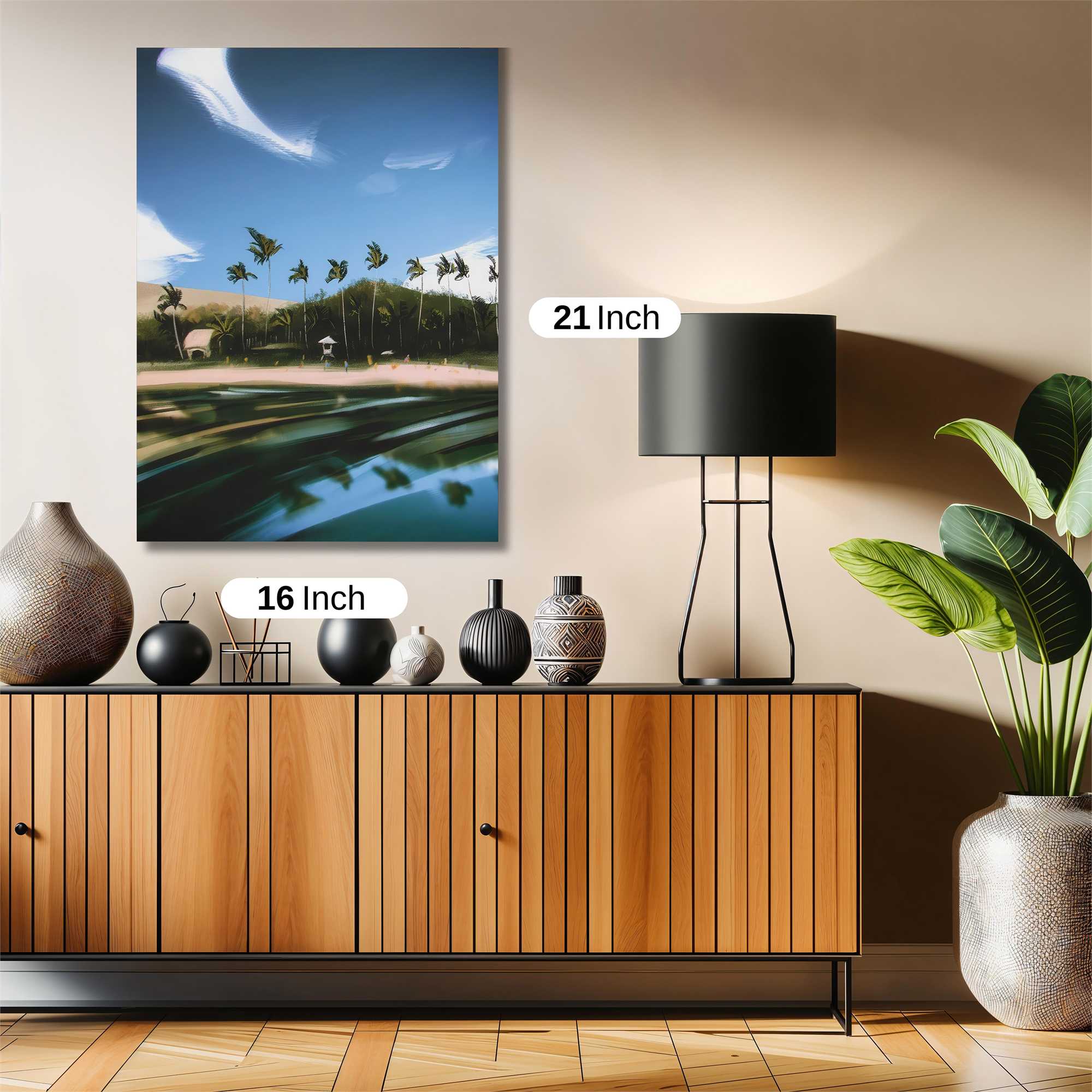 Tropical Serenity Safe Wall Magnetic / M