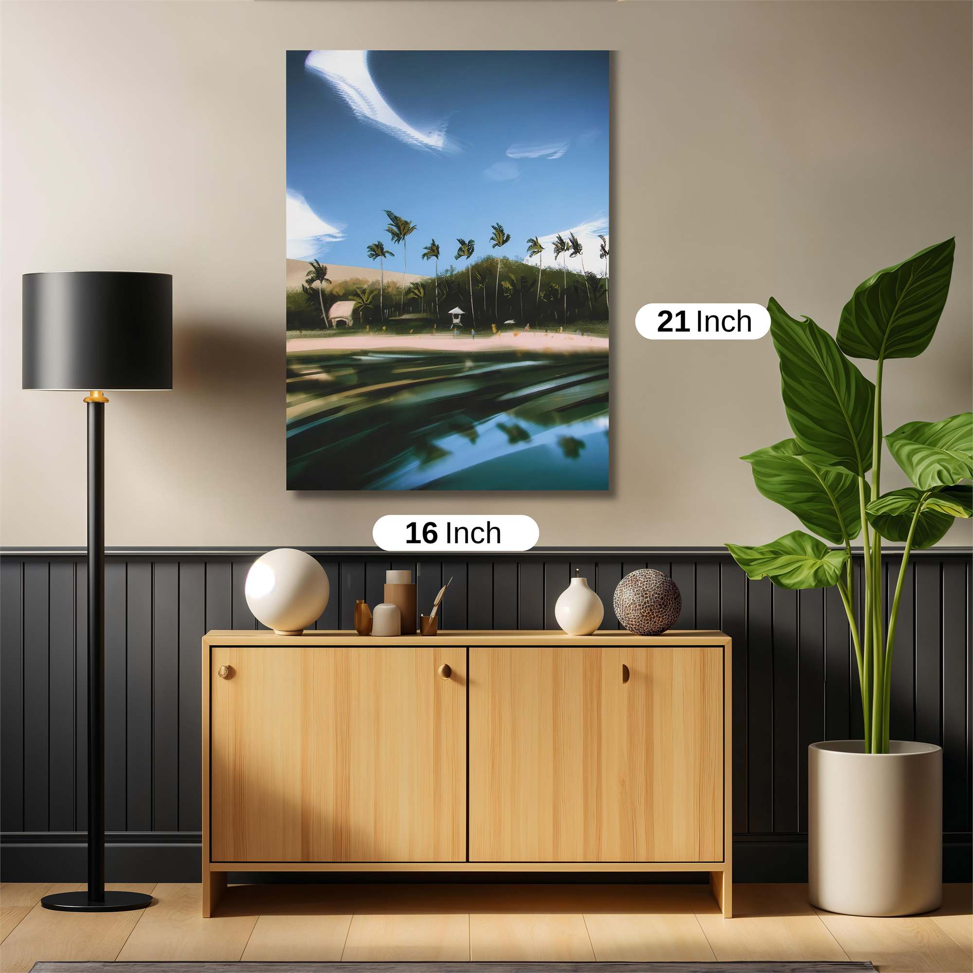 Tropical Serenity Safe Wall Magnetic / M