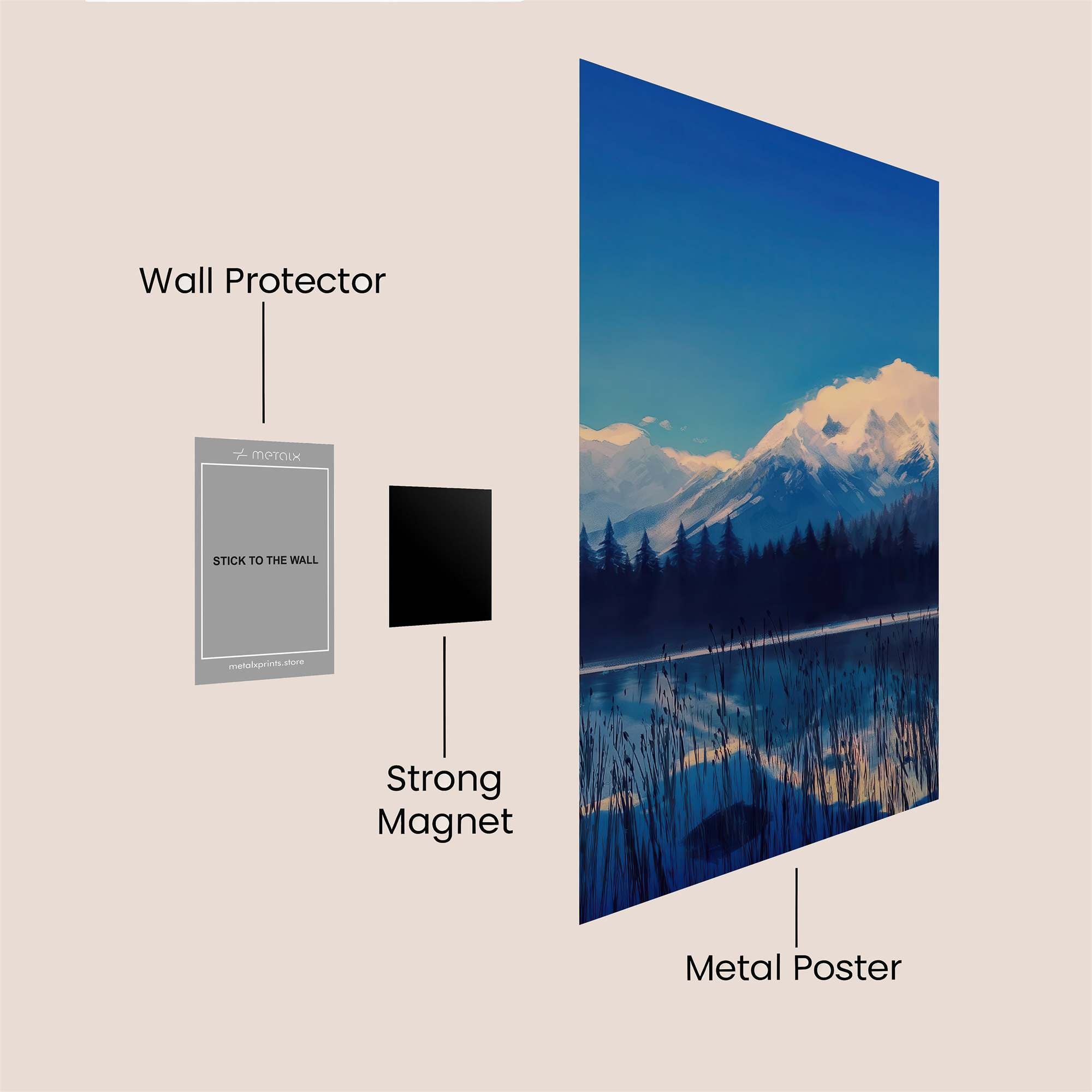 Mount Serenity Safe Wall Magnetic / M