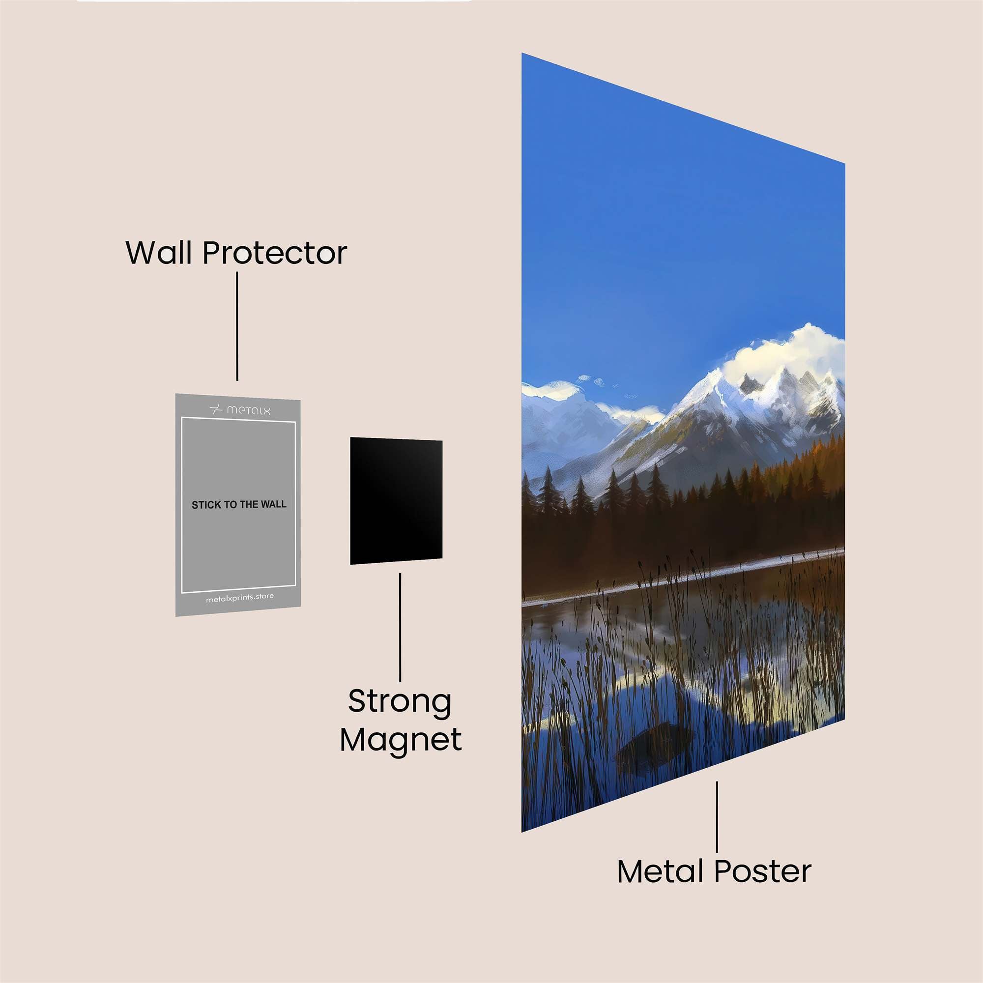 Mountain Serenity Safe Wall Magnetic / M