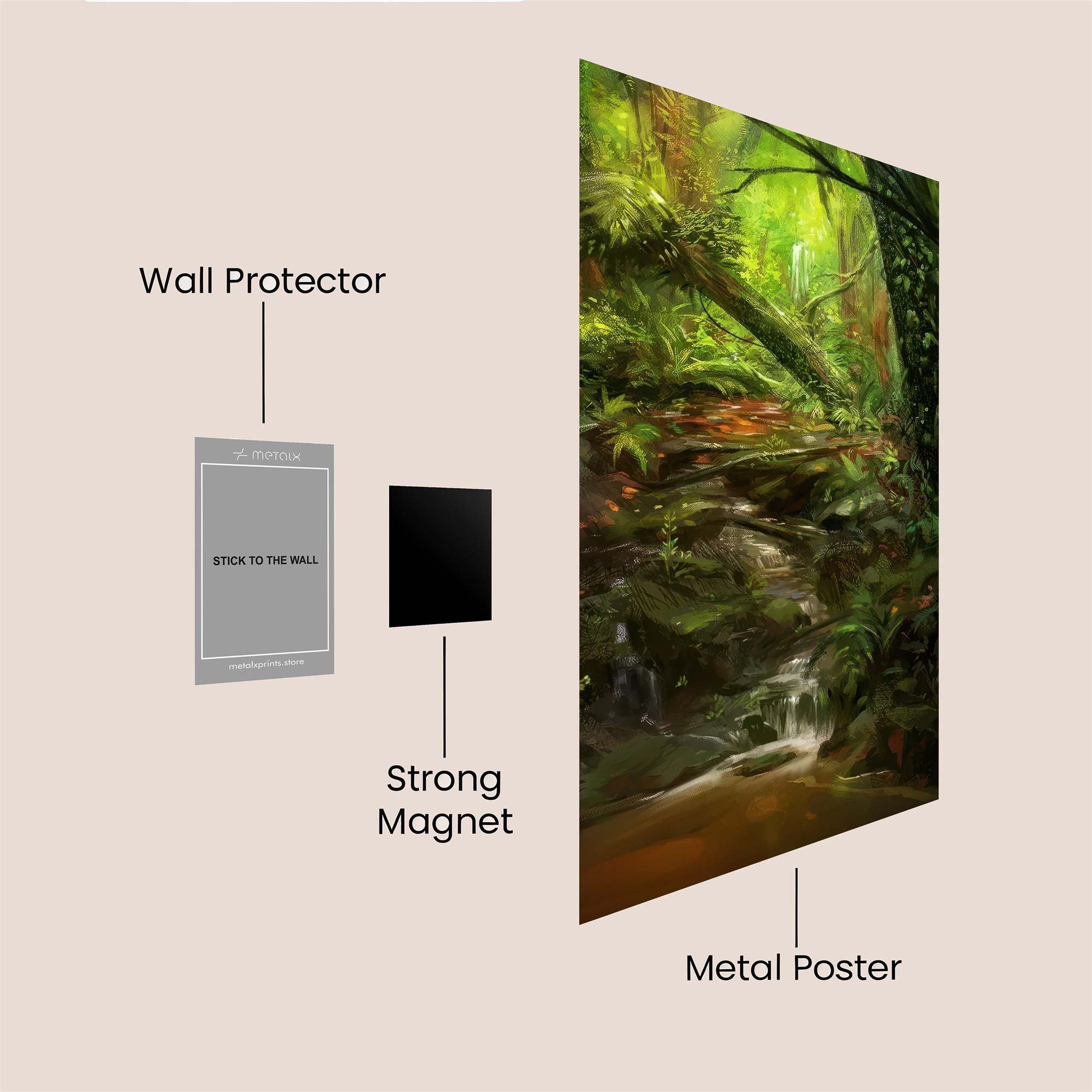 Jungle Serenity Safe Wall Magnetic / M