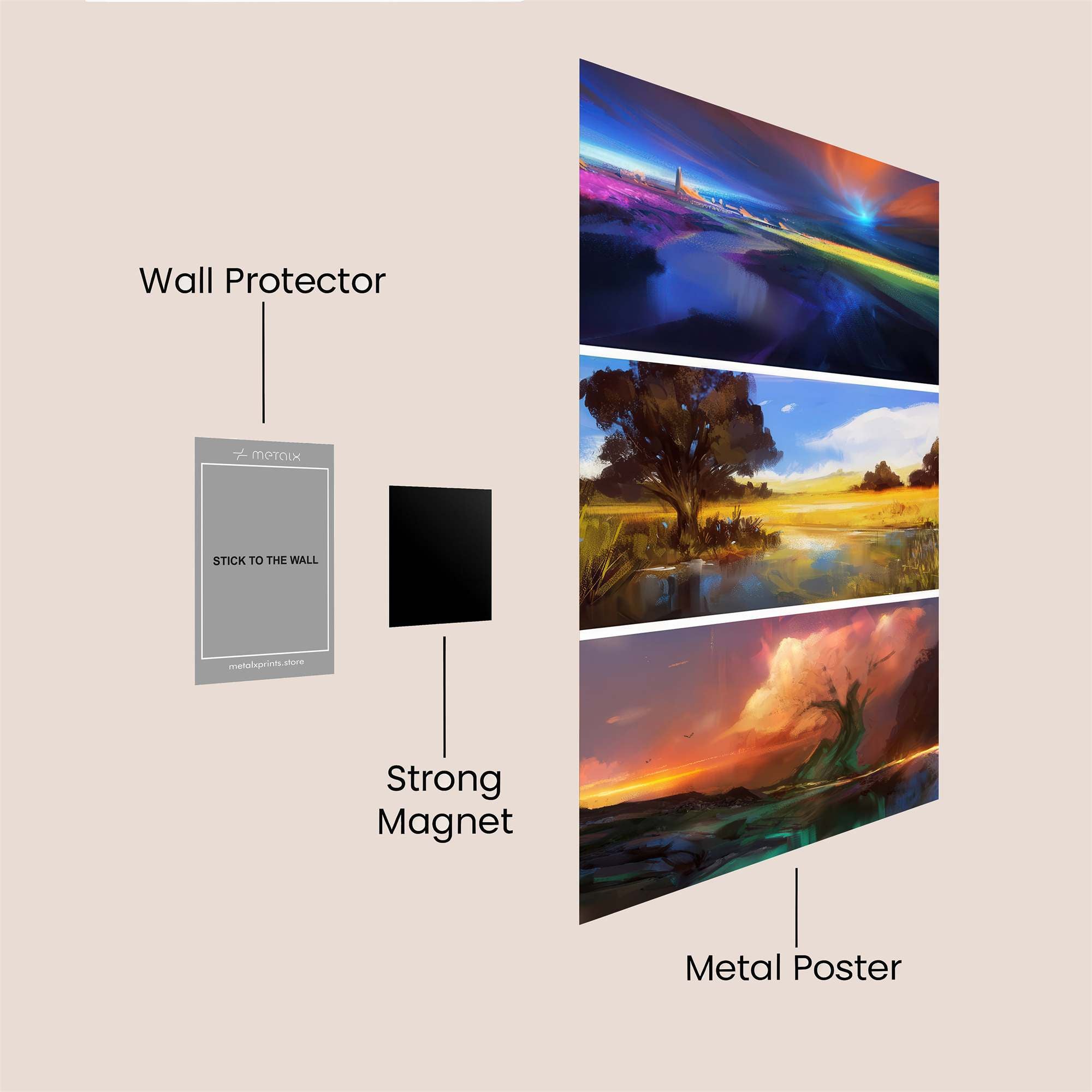 Sunset Symphony Safe Wall Magnetic / M