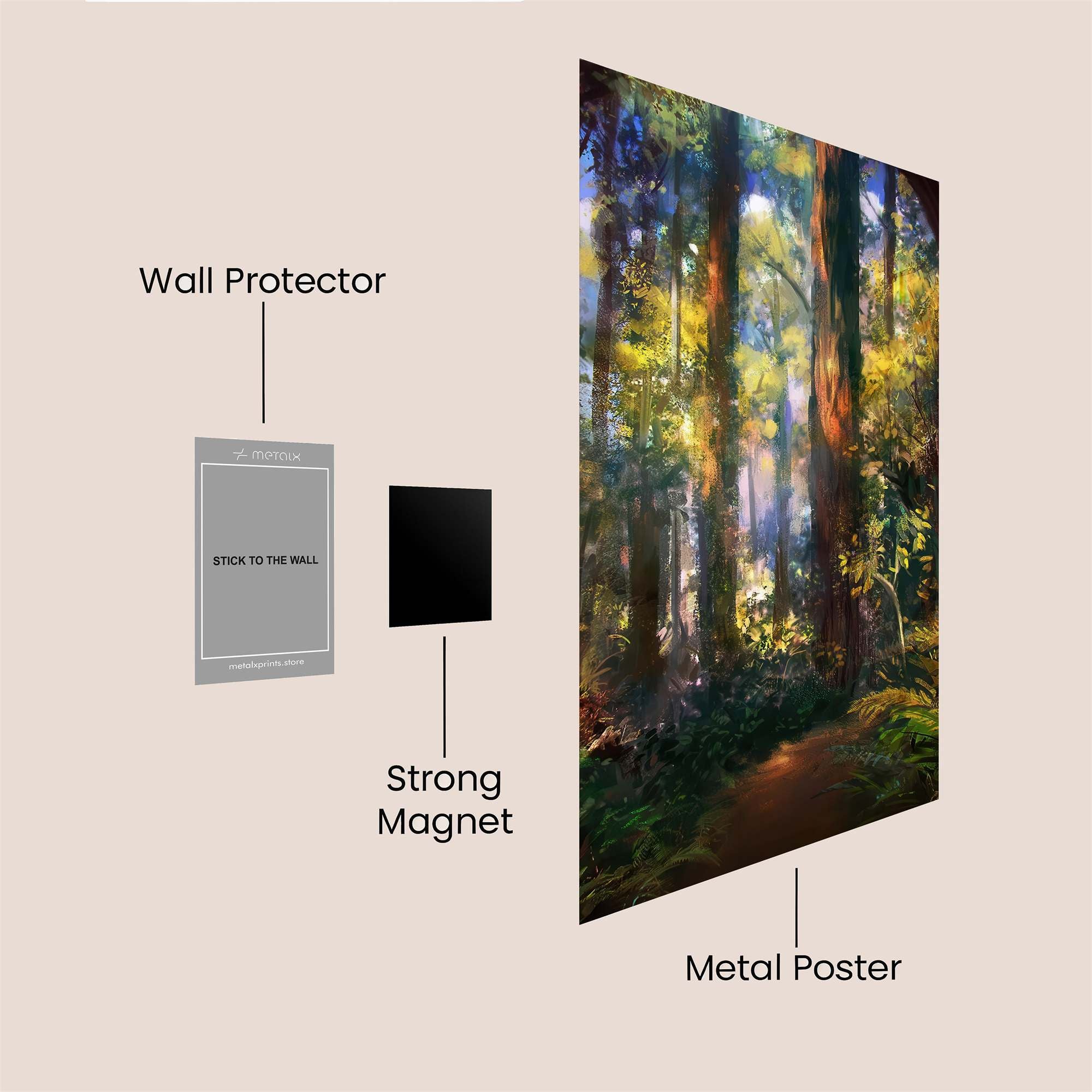 Forest Serenity Safe Wall Magnetic / M