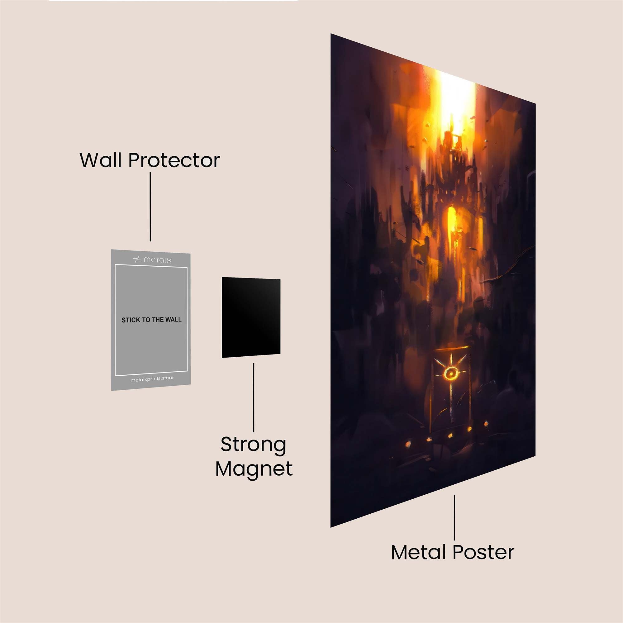 Castle Blaze Safe Wall Magnetic / M