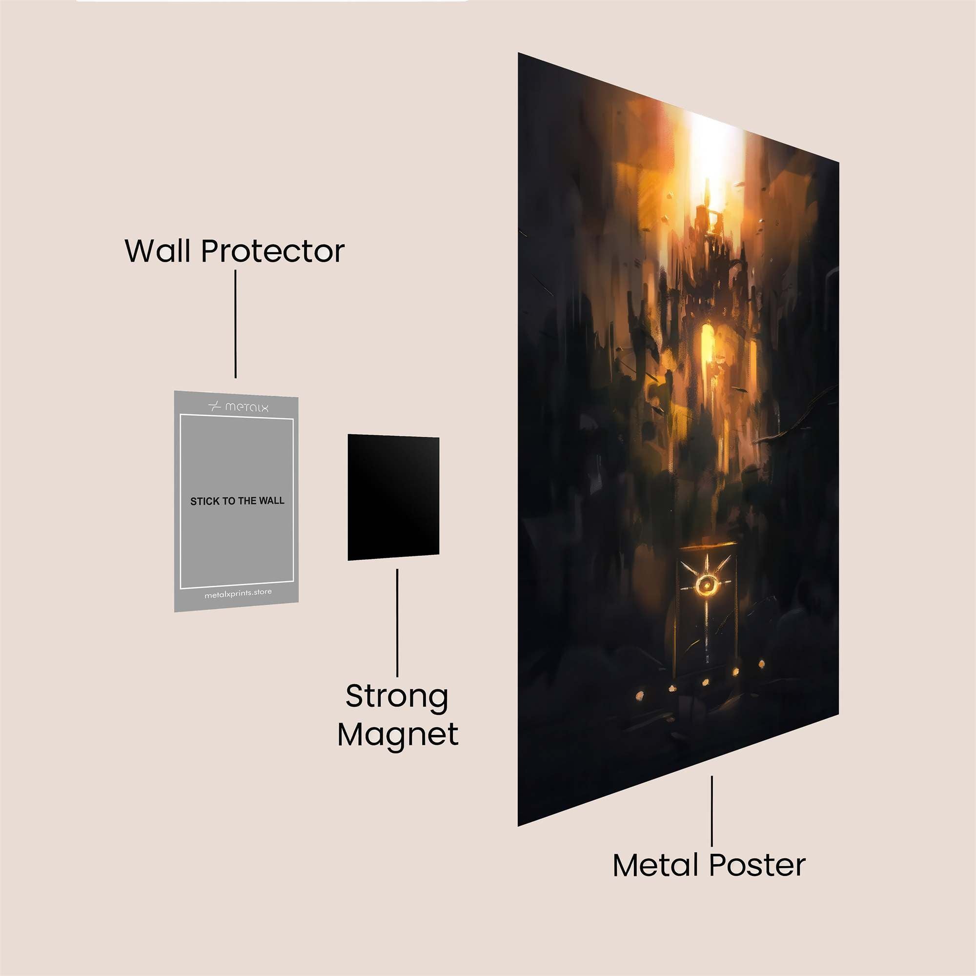 Castle Radiant Safe Wall Magnetic / M