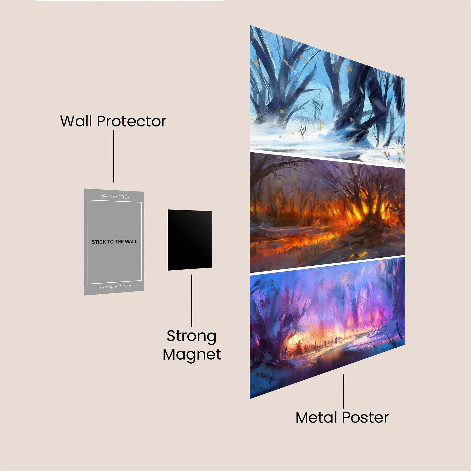WinterWhisper Safe Wall Magnetic / M