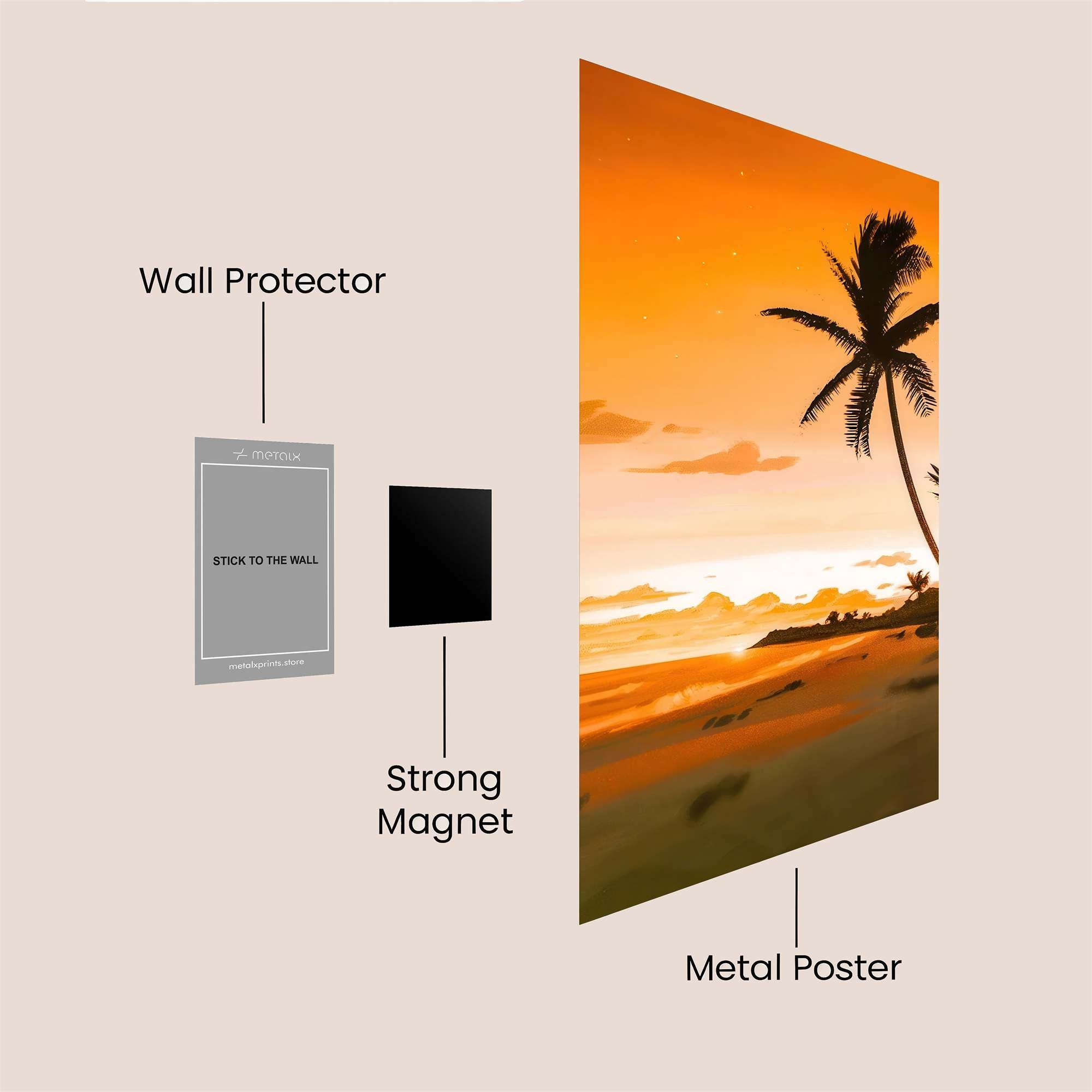 Sunset Serenity Safe Wall Magnetic / M