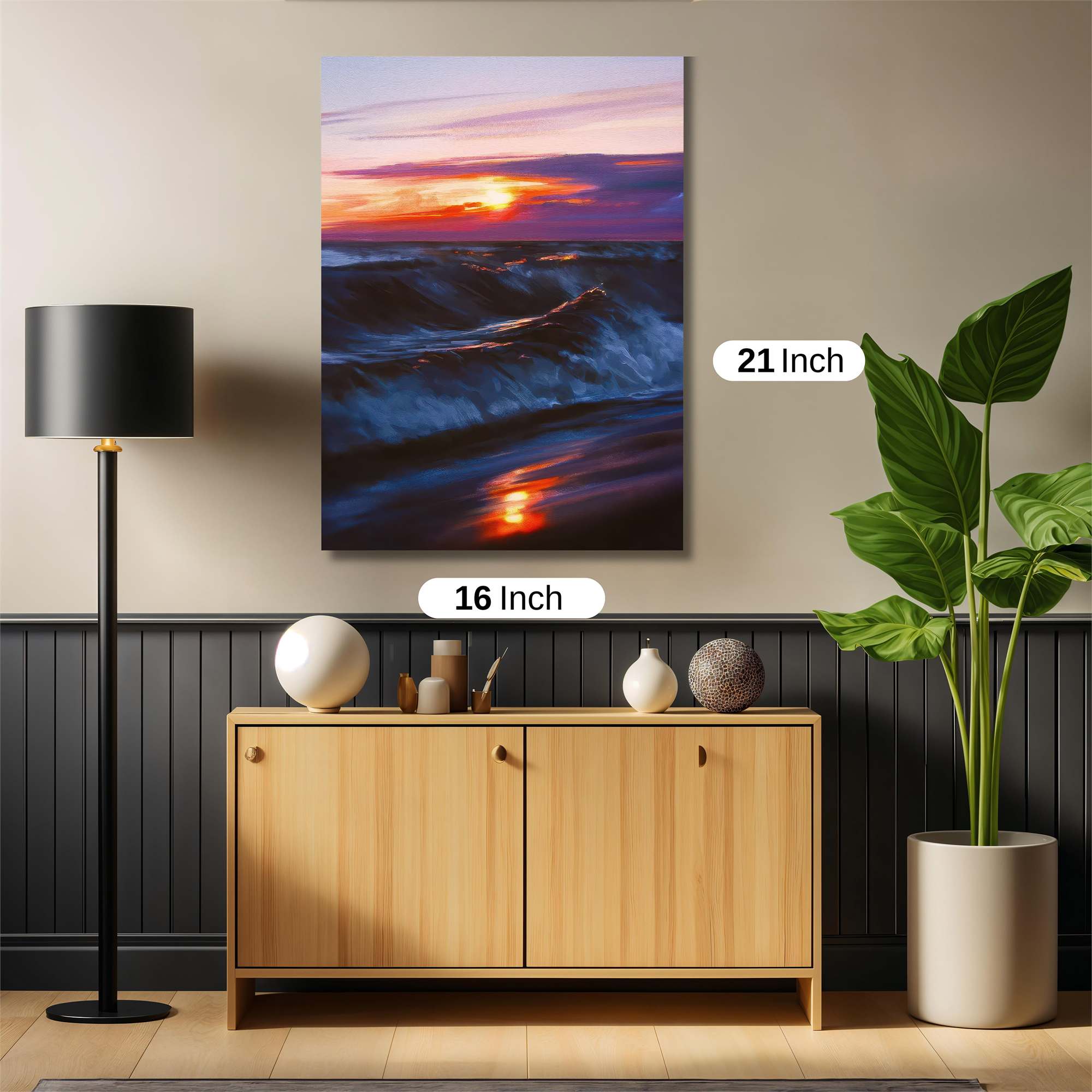 Sunset Serenity Safe Wall Magnetic / M