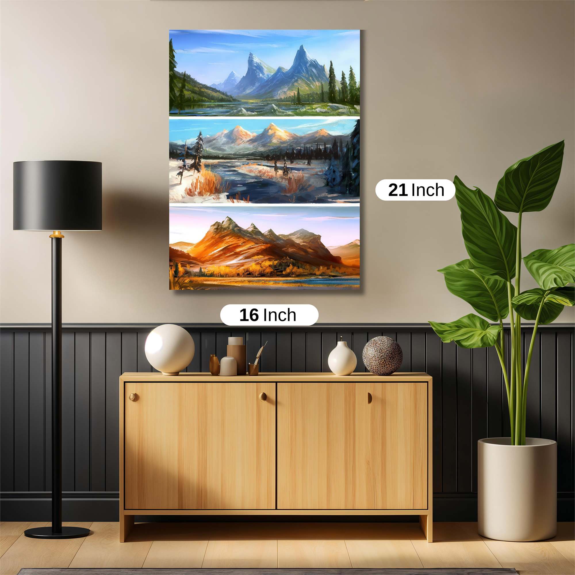 Mountain Tranquility Safe Wall Magnetic / M