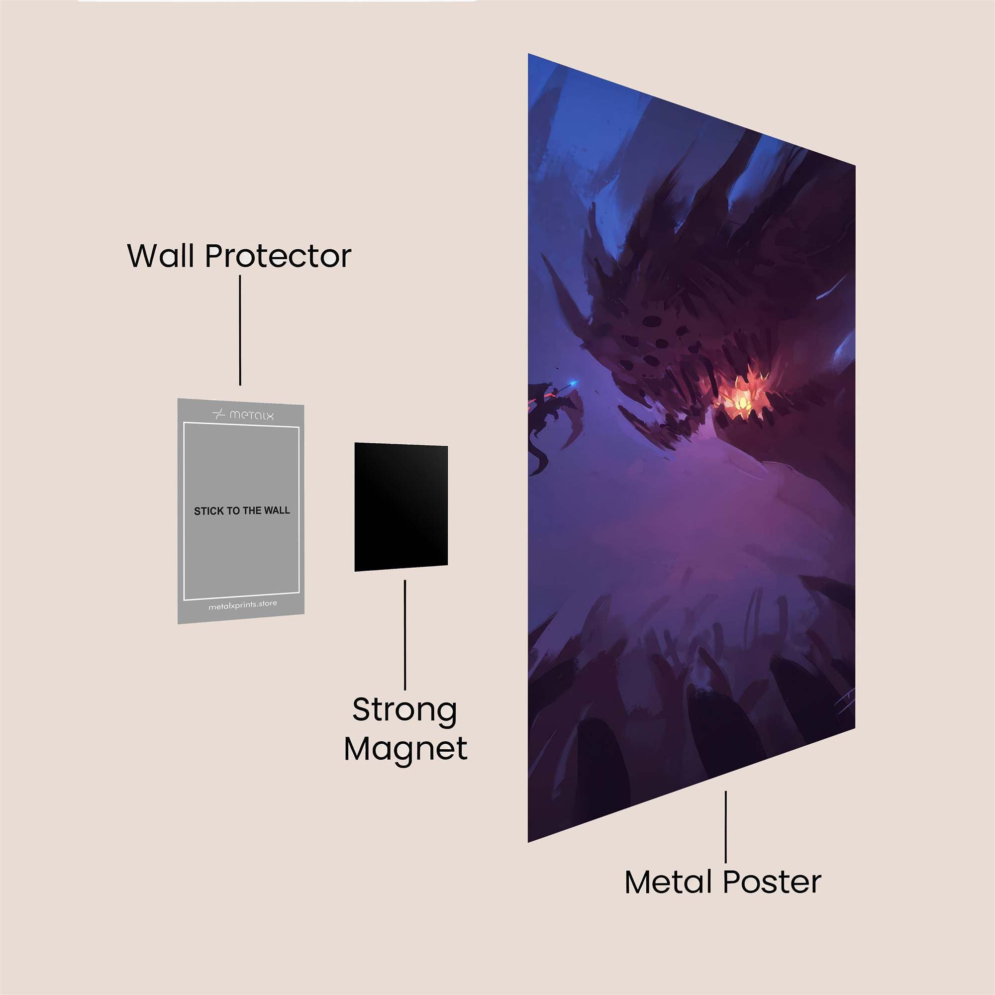 Dragon Fury Safe Wall Magnetic / M