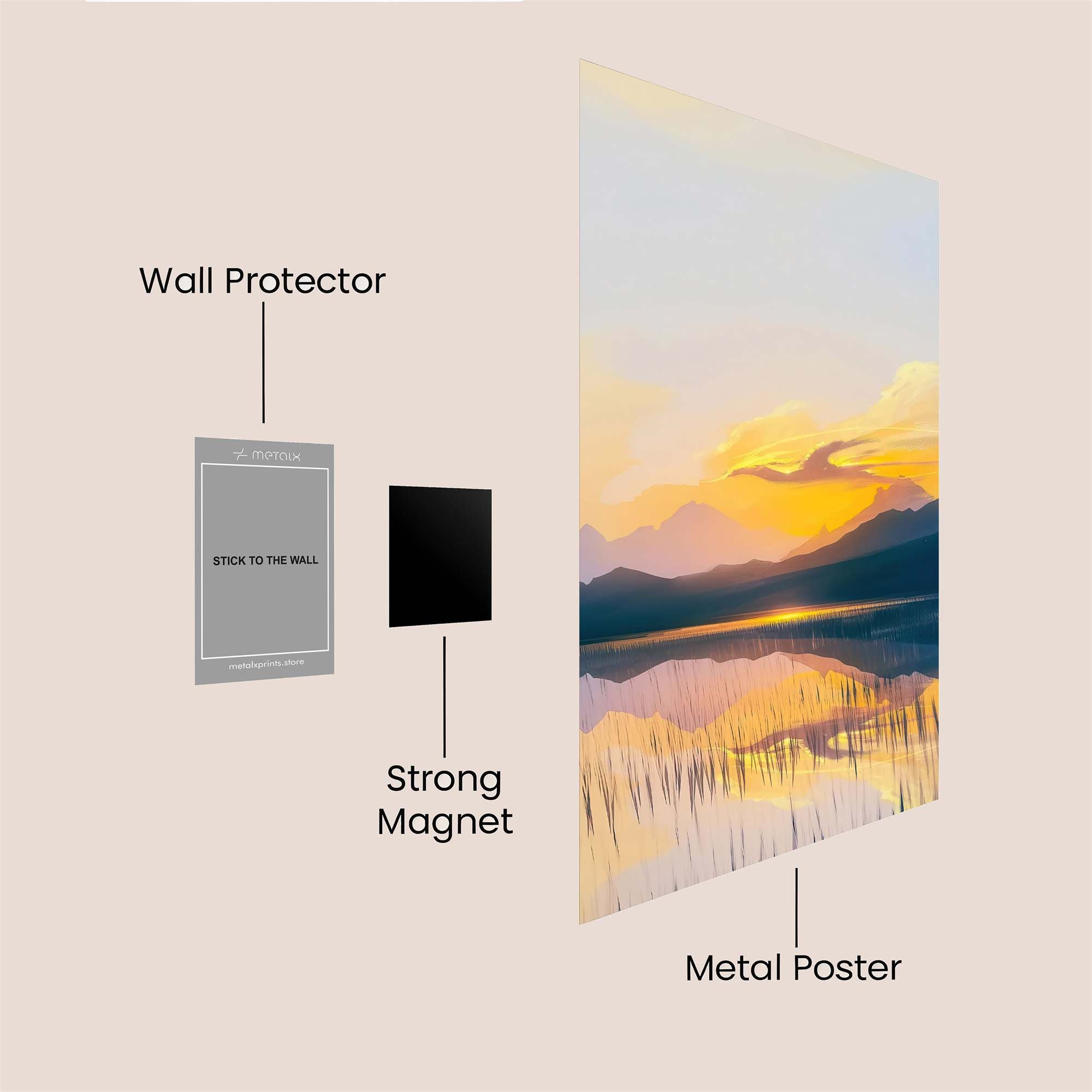 Sunrise Serenity Safe Wall Magnetic / M