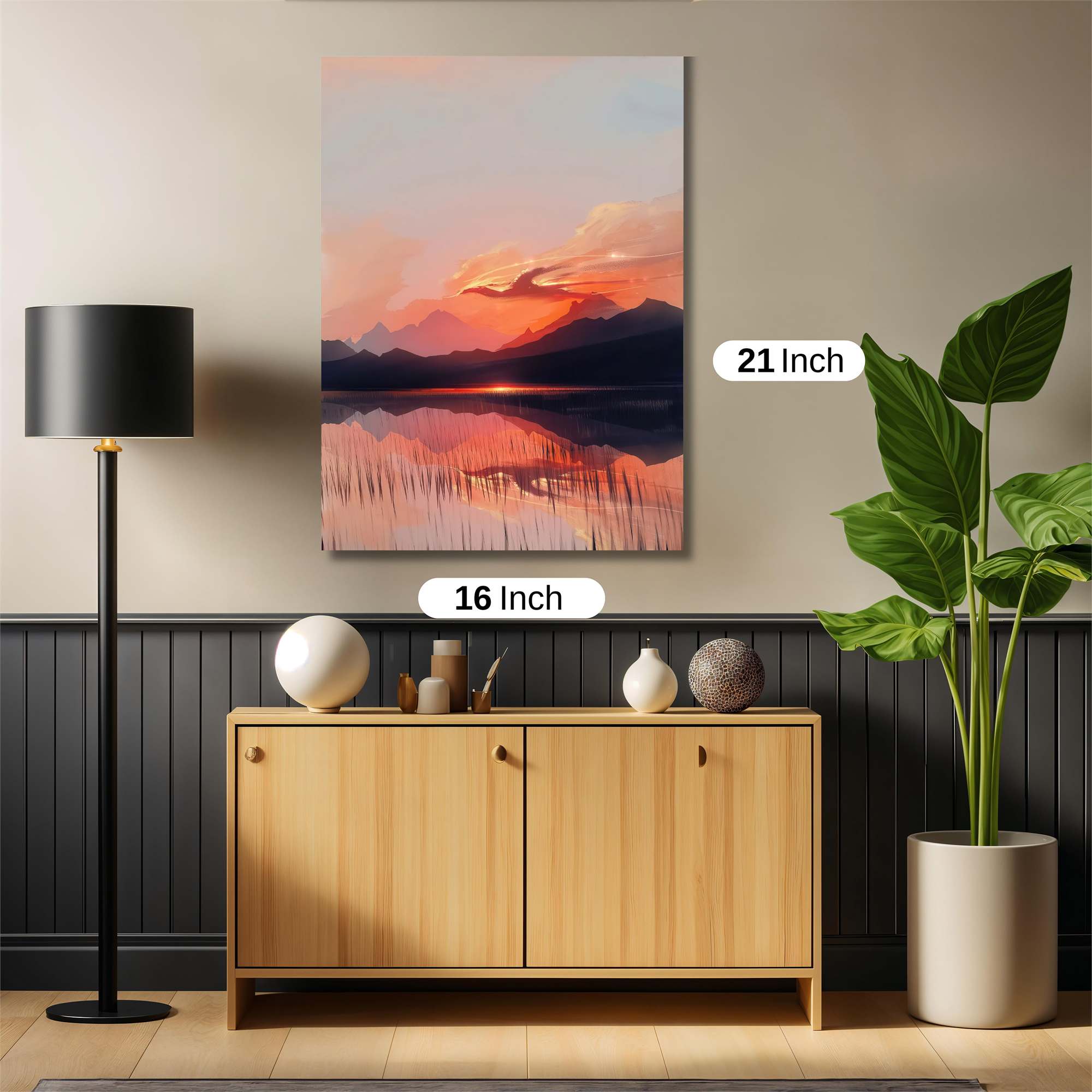 Sunset Serenity Safe Wall Magnetic / M