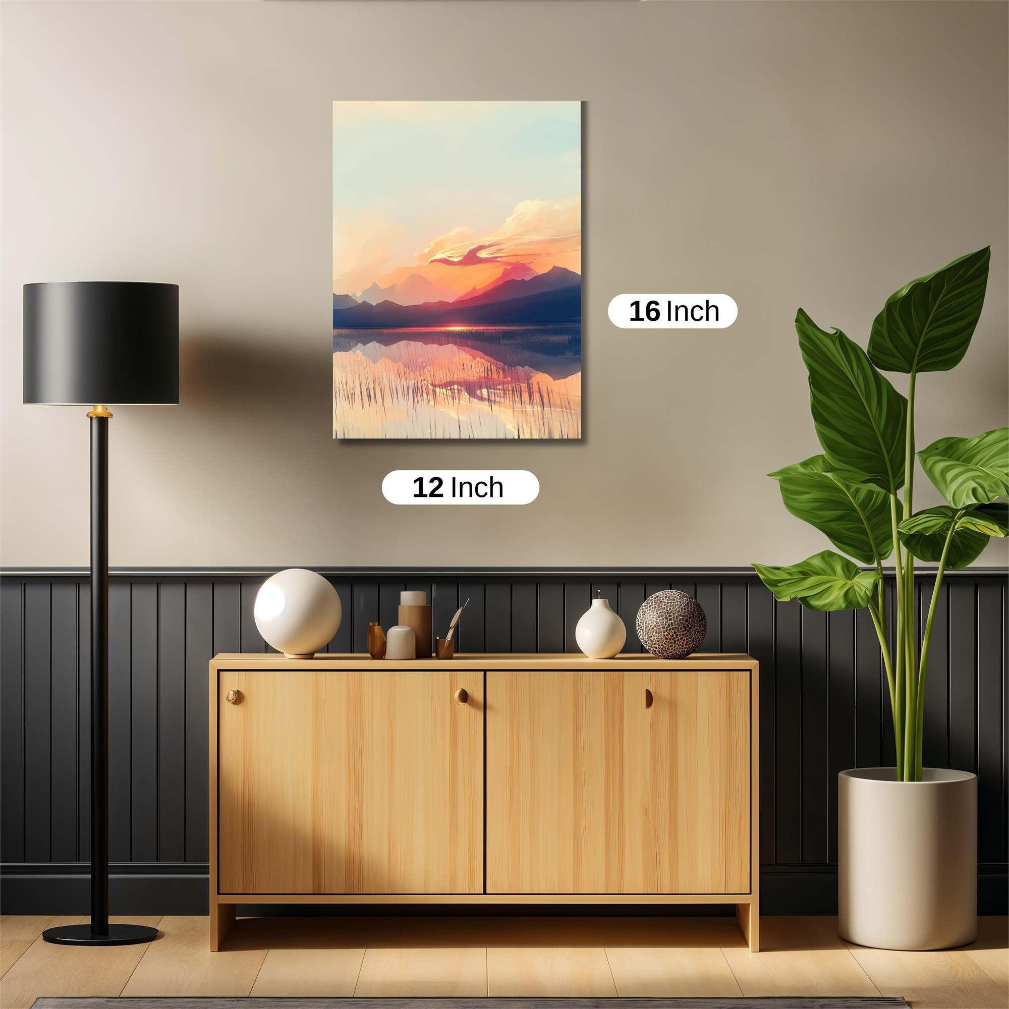 Sunset Serenity Safe Wall Magnetic / M
