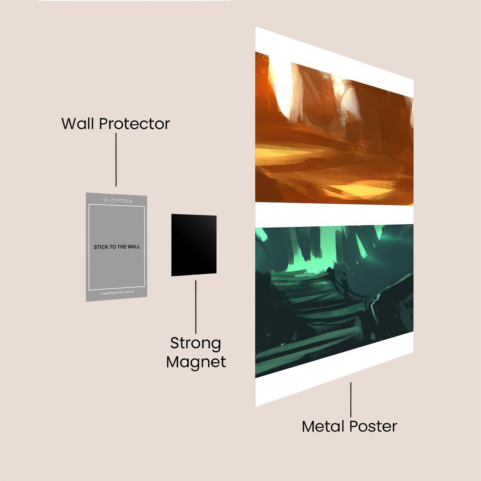 Canyon Serenity, Jungle Mystery Safe Wall Magnetic / M