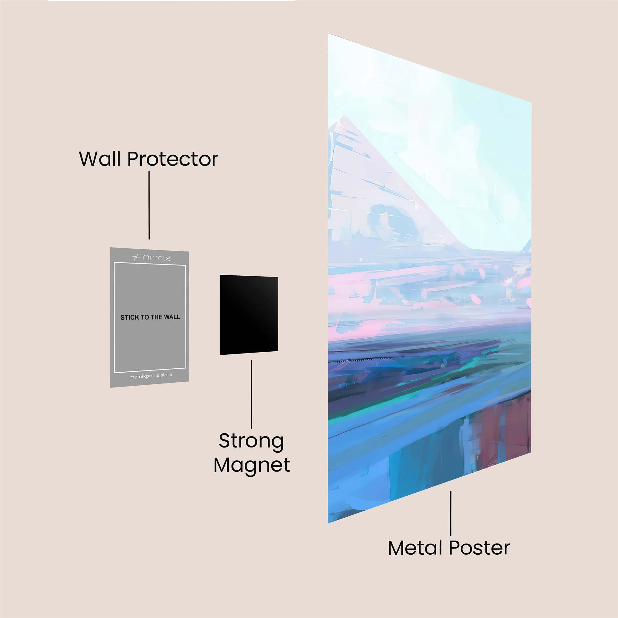 Pyramid Serenity Safe Wall Magnetic / M