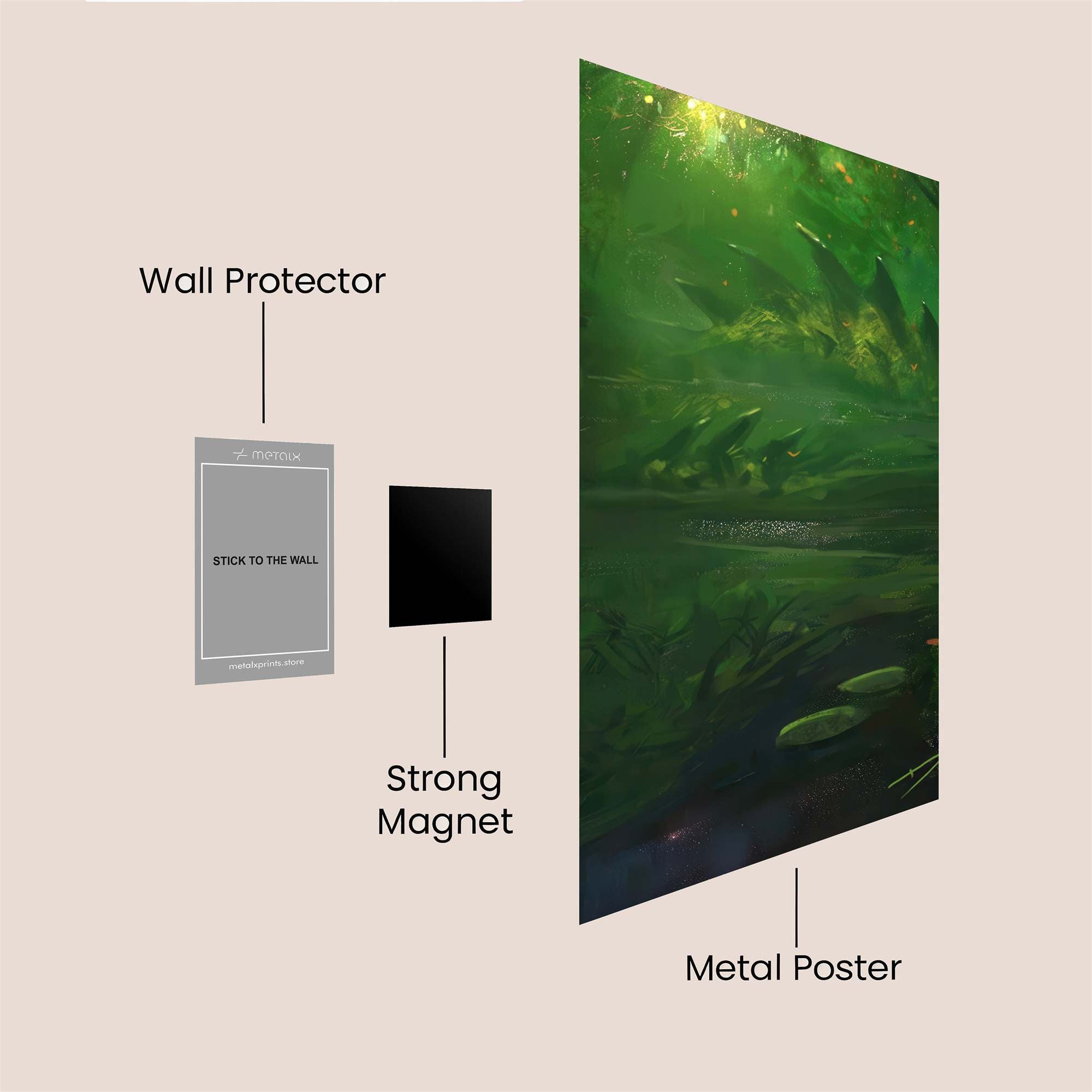 Sunset Serenity Safe Wall Magnetic / M