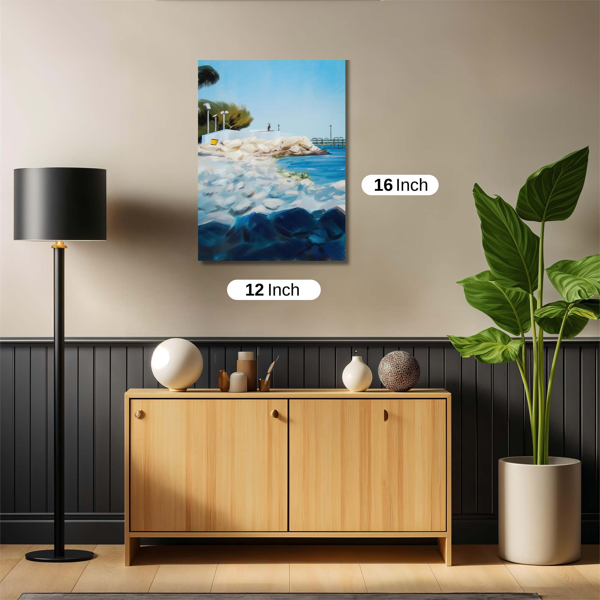 Seaside Serenity Safe Wall Magnetic / M